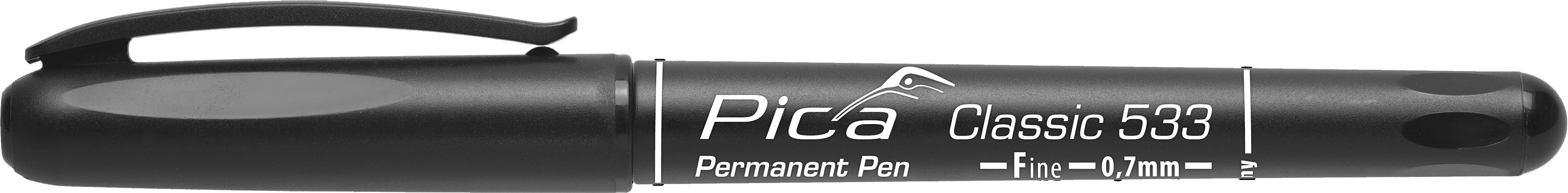 PICA Classic Permanent Pen, 533/46/SB, Fine, schwarz PICA Classic Permanent Pen, 533/46/SB, Fine, schwarz