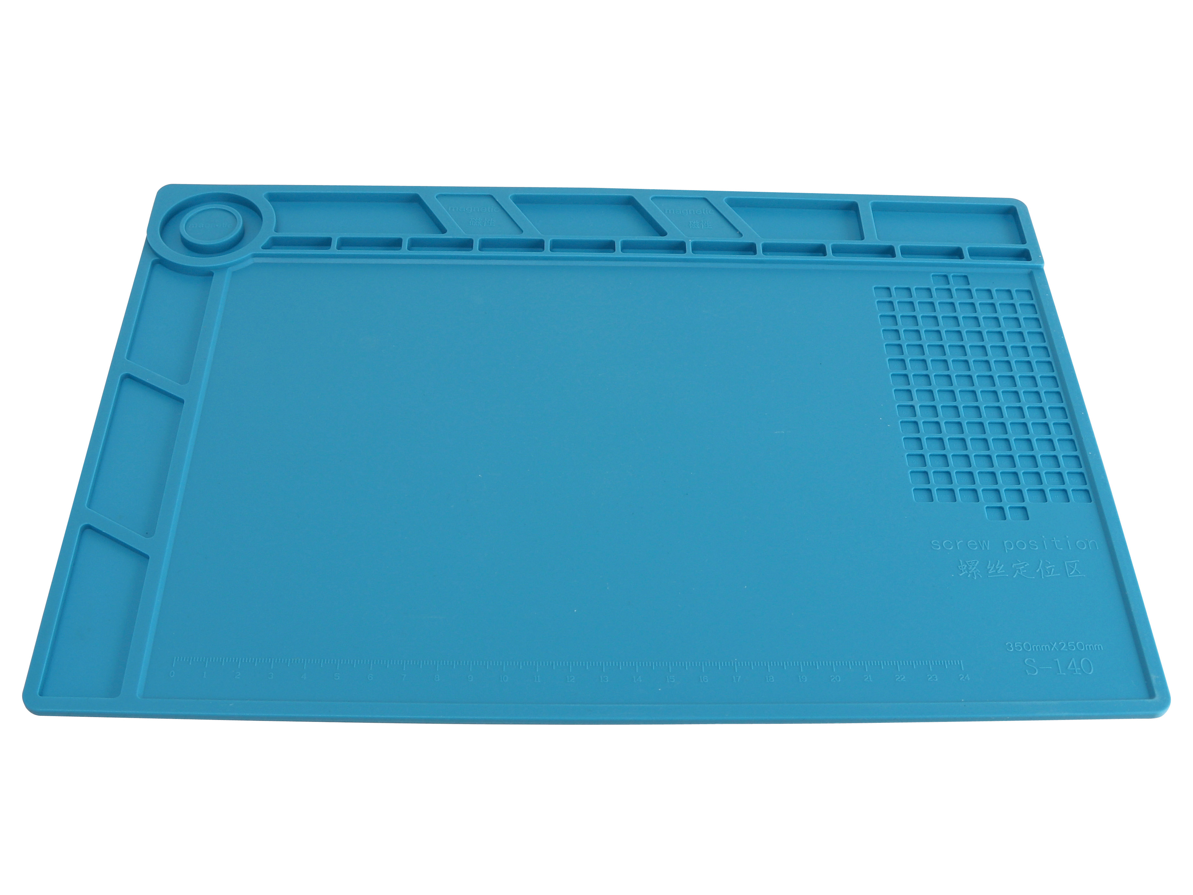 DAYTOOLS Silikon-Lötmatte S-140, 35x25 cm, blau DAYTOOLS Silikon-Lötmatte S-140, 35x25 cm, blau