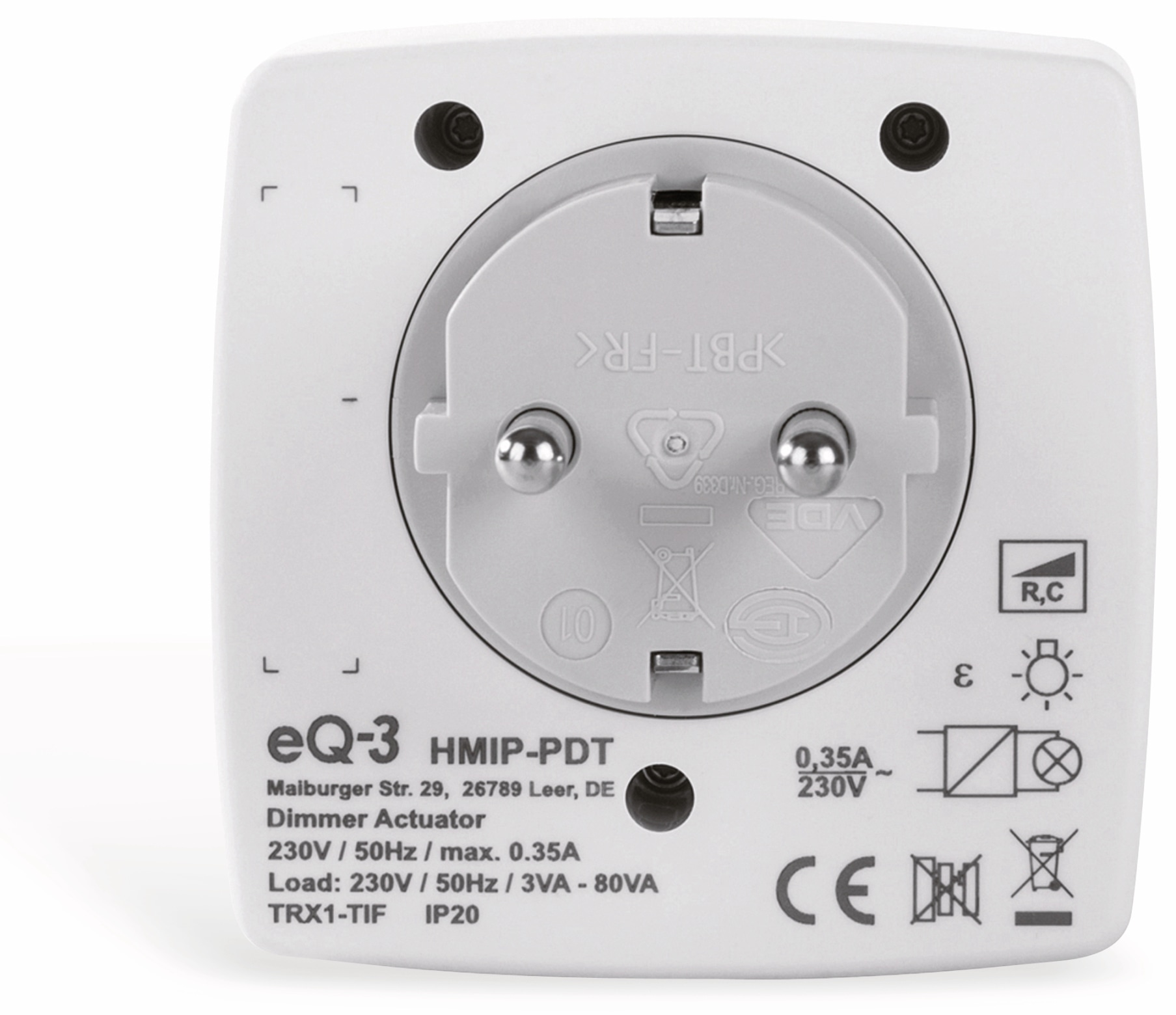 HOMEMATIC IP Smart Home 150327A0, Dimmersteckdose Phasenabschnitt