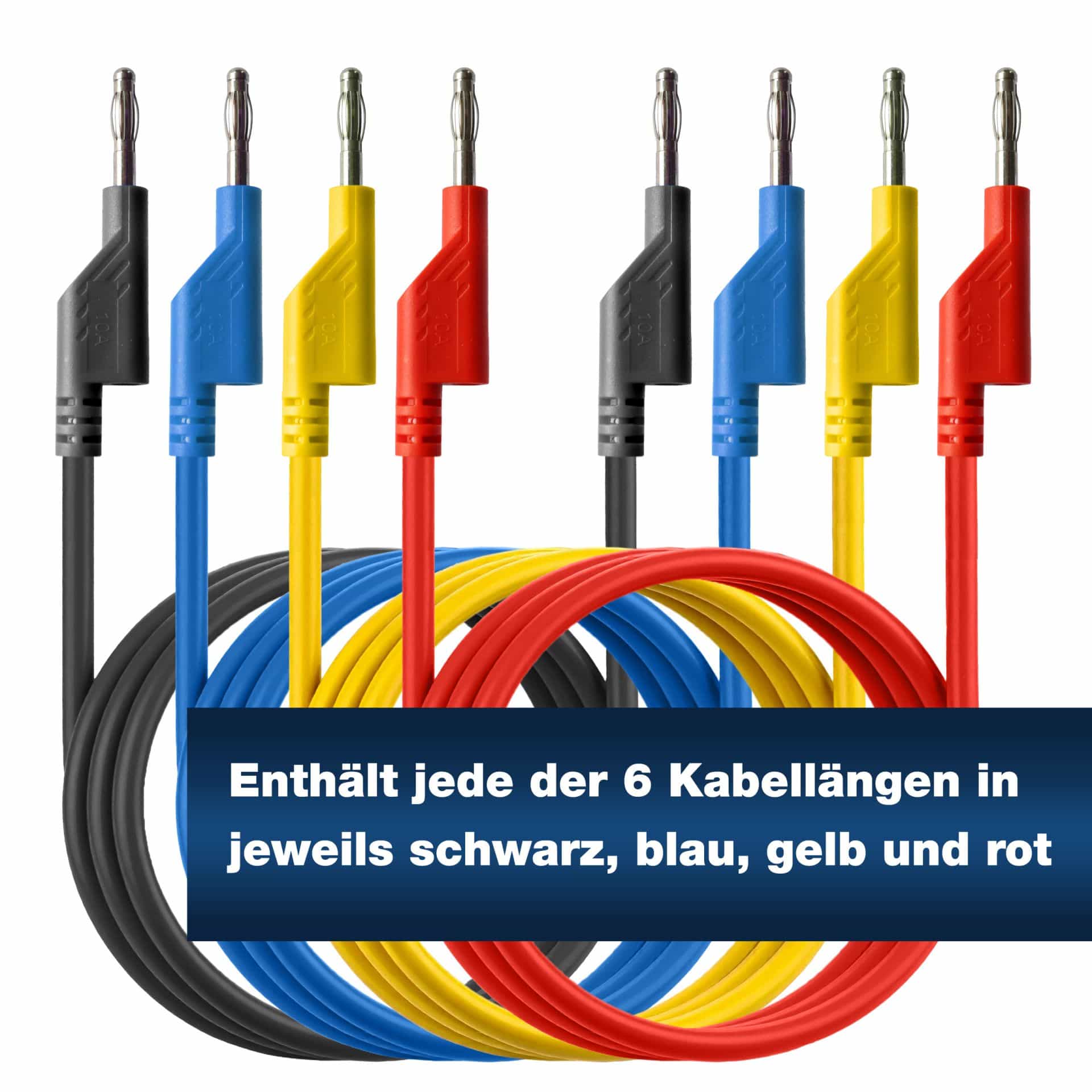 PEAKTECH Messzubehör-Set, P 8202, 4 mm Bananenstecker PEAKTECH Messzubehör-Set, P 8202, 4 mm Bananenstecker