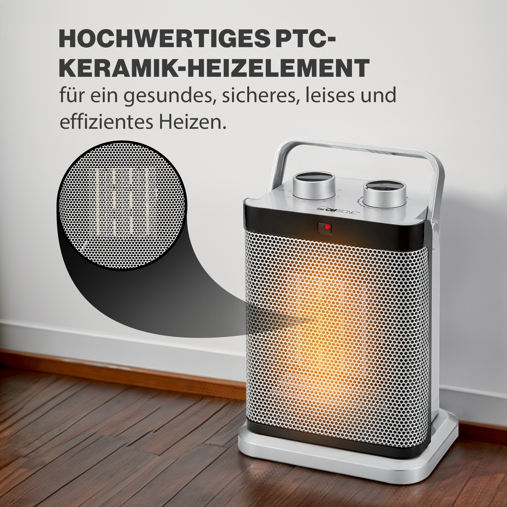 CLATRONIC Keramik-Heizlüfter HL3631, PTC-Keramik-Heizelement, 1000/1500 Watt CLATRONIC Keramik-Heizlüfter HL3631, PTC-Keramik-Heizelement, 1000/1500 Watt