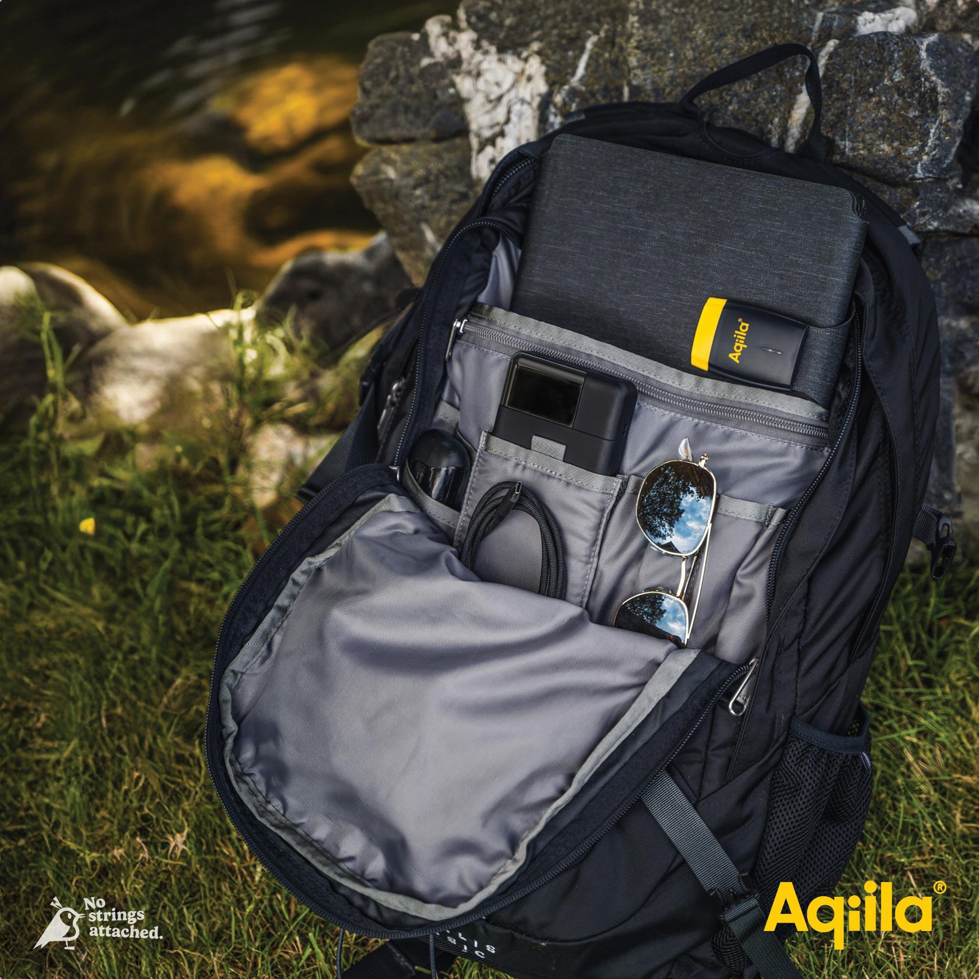 AQIILA Powerbank Powerbird B10, 20 W, 10.000mAh, 1x USB-A, 2x USB-C, schwarz AQIILA Powerbank Powerbird B10, 20 W, 10.000mAh, 1x USB-A, 2x USB-C, schwarz