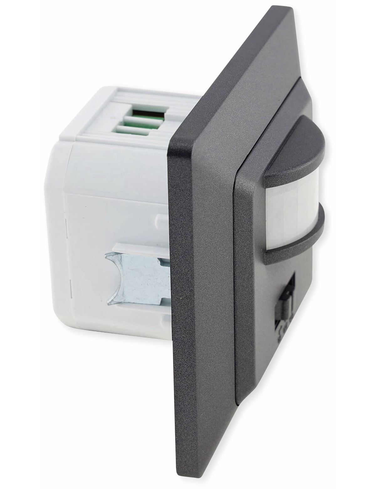 MILOS Bewegungsmelder 23044, 400 W, 250V~, 160°, LED geeignet, anthrazit MILOS Bewegungsmelder 23044, 400 W, 250V~, 160°, LED geeignet, anthrazit