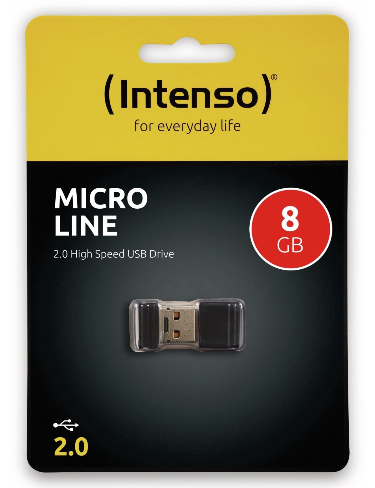 INTENSO USB-Stick Micro Line 3500460 USB 2.0 8GB INTENSO Nano-Speicherstick Micro Line, 8 GB