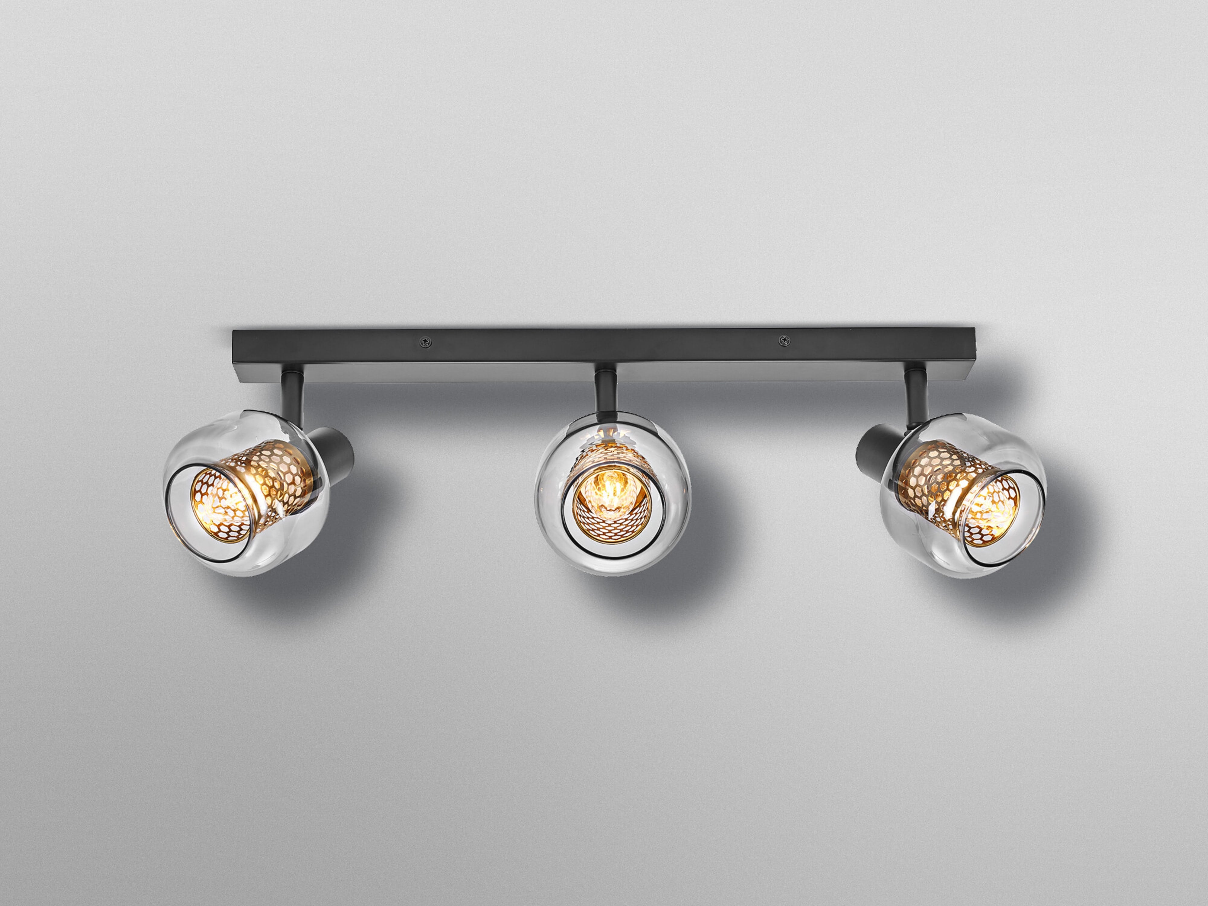 OSRAM Deckenanbau-Leuchte, E14, 8,4 W, 2700 K, 750 lm, IP20, goldenes Wabengitter, dimmbar OSRAM Deckenanbau-Leuchte, E14, 8,4 W, 2700 K, 750 lm, IP20, goldenes Wabengitter, dimmbar