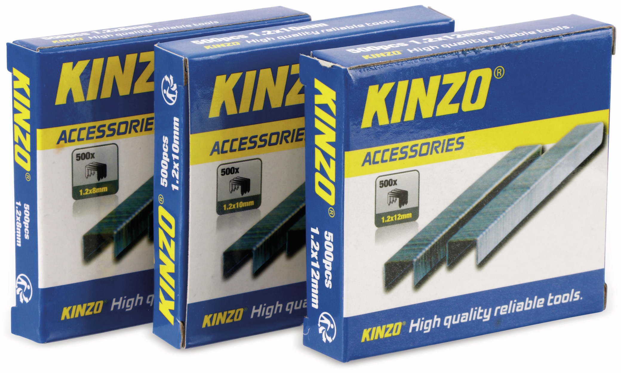 KINZO Heftklammern-Set, 3x500St. KINZO Heftklammern-Set, 3x500St.