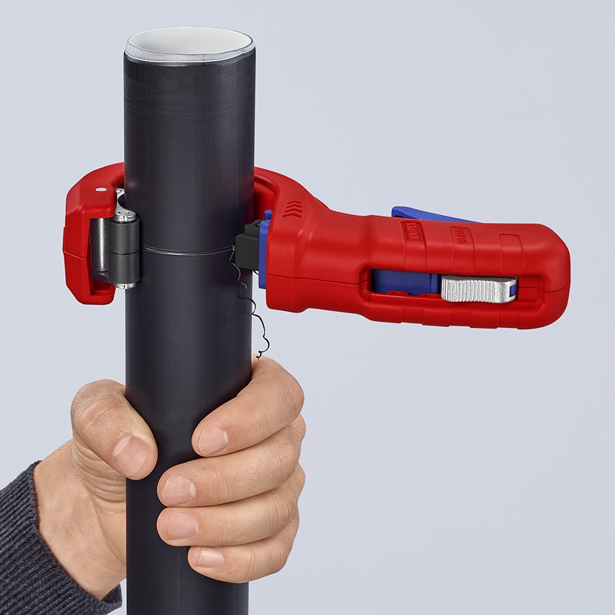 KNIPEX Rohrabschneider, DP50, 90 23 01 BK, für Kunststoff-Abflussrohre KNIPEX Rohrabschneider, DP50, 90 23 01 BK, für Kunststoff-Abflussrohre