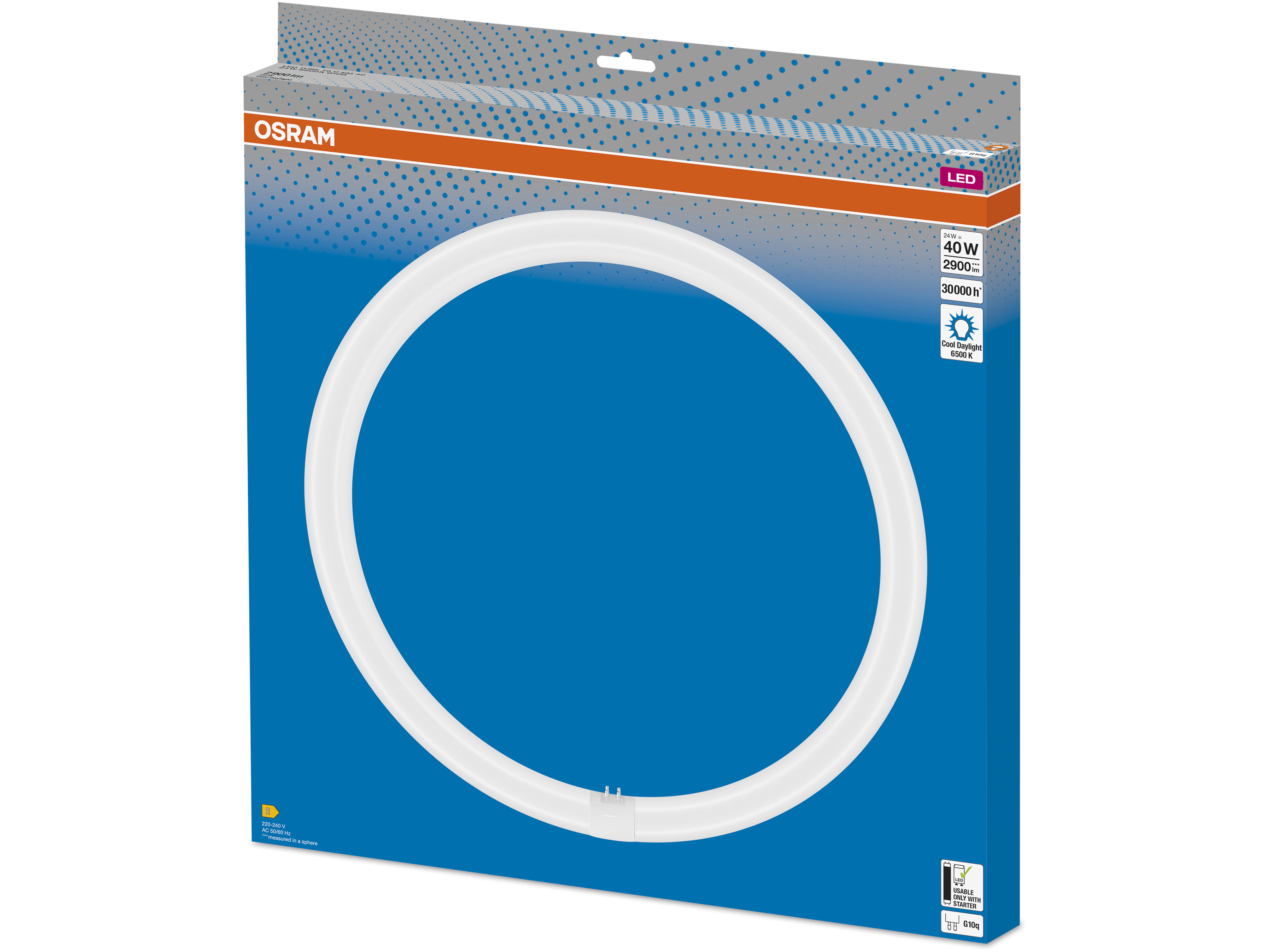 OSRAM LED-Röhre T9, Ringform, G10q, EEK: E, 24W, 2900lm, 6500K OSRAM LED-Röhre T9, Ringform, G10q, EEK: E, 24W, 2900lm, 6500K
