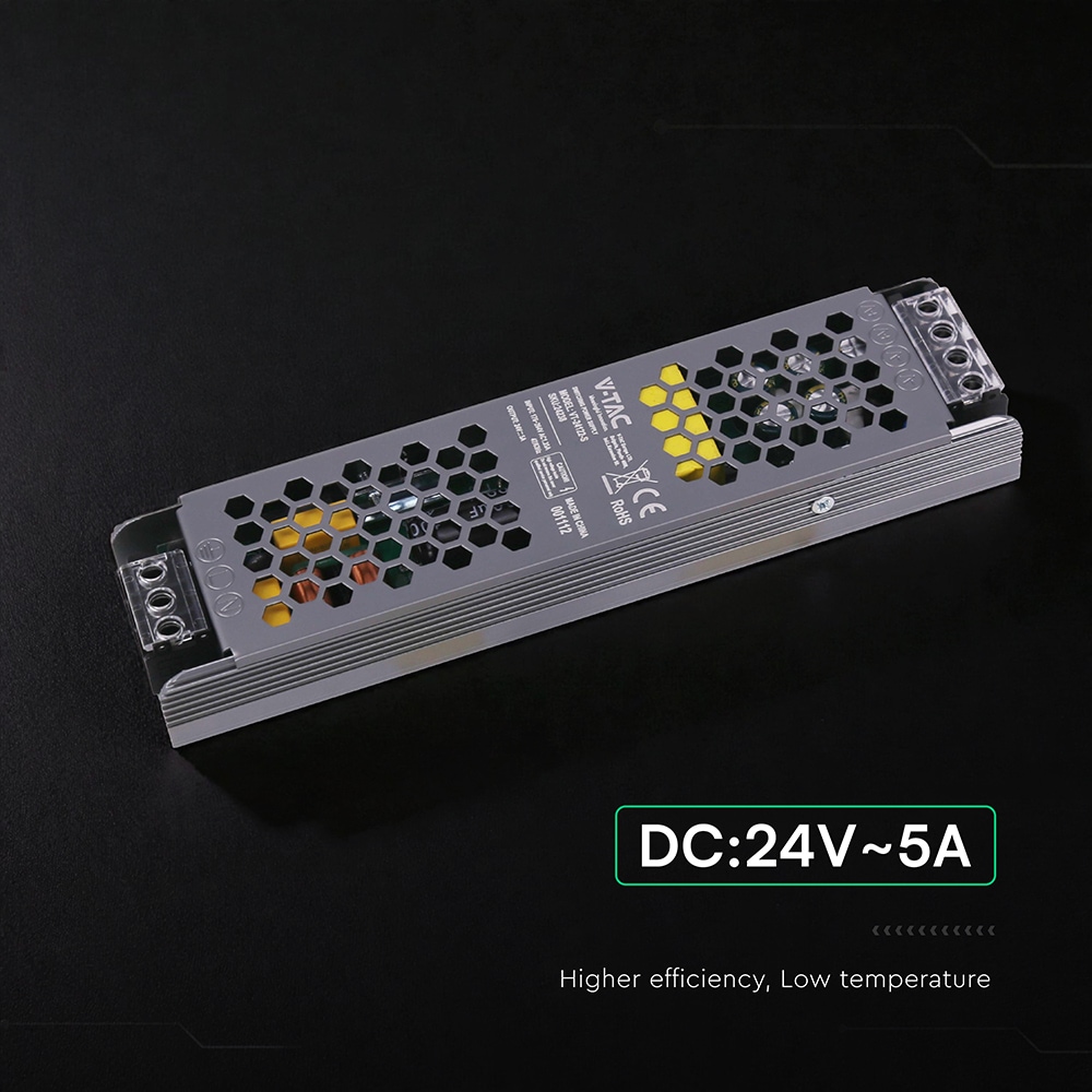 V-TAC Schaltnetzteil, VT-24238, 24V/5,0A, 120W, IP20 V-TAC Schaltnetzteil, VT-24238, 24V/5,0A, 120W, IP20