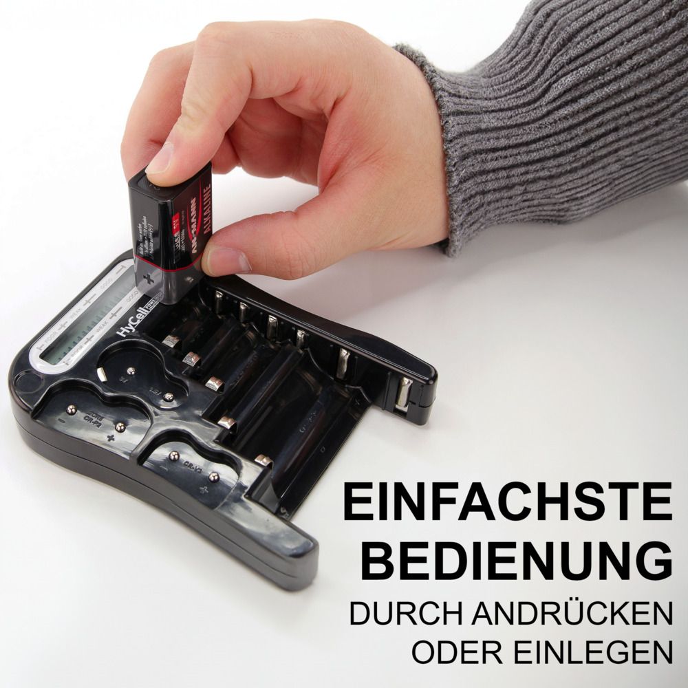HYCELL LCD Batterie-Tester, für Batterien und Akkus HYCELL LCD Batterie-Tester, für Batterien und Akkus