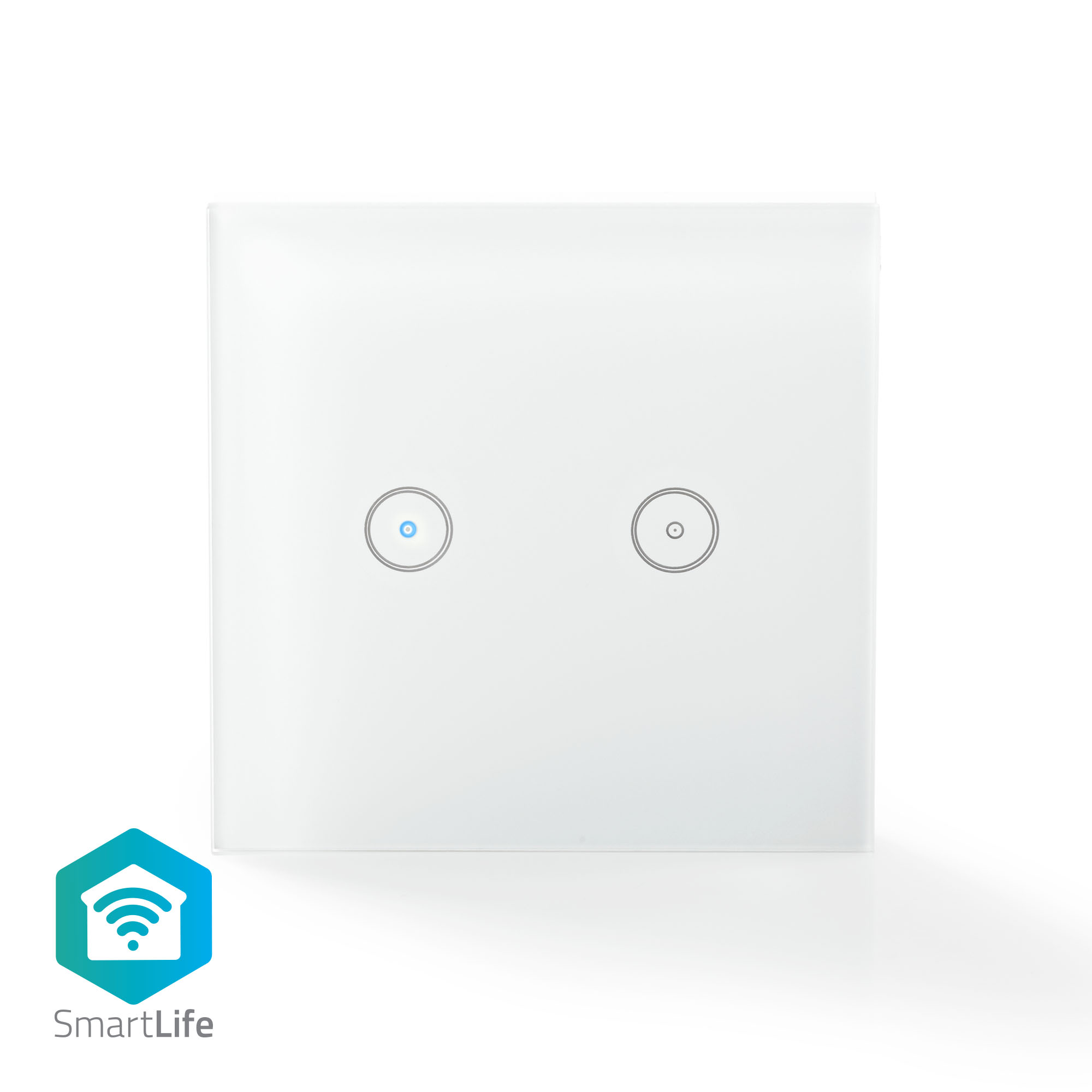 NEDIS Wandschalter SmartLife, dual, weiß NEDIS Wandschalter SmartLife, dual, weiß