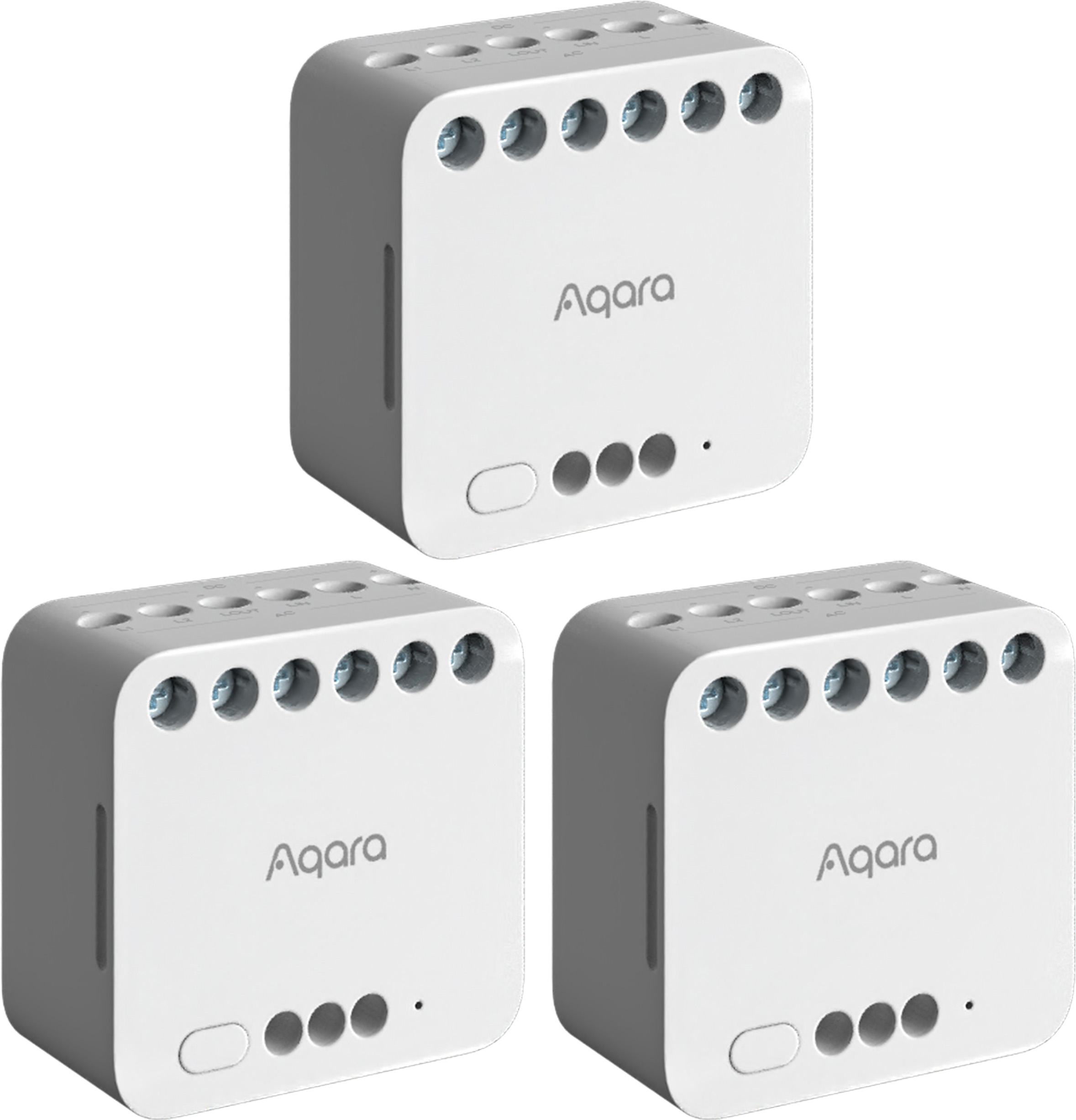 AQARA Doppelrelaismodul DCM-K01, 2500W, 3 Stück AQARA Doppelrelaismodul DCM-K01, 2500W, 3 Stück