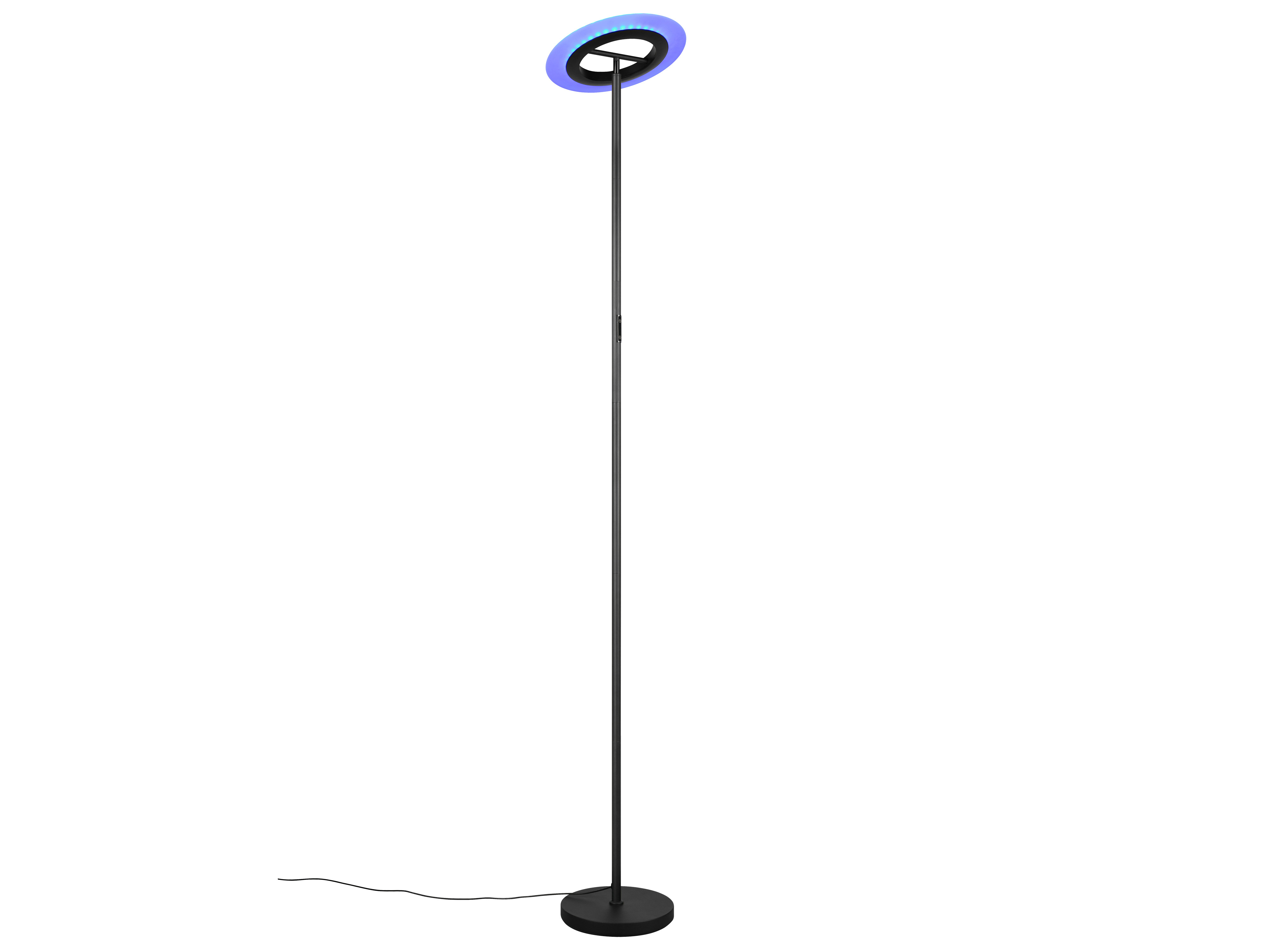 REALITY LED-Stehleuchte Samba R43411132, 16,5W, 2700... 6500K, 1900lm, CCT, RGB, IP20, schwarz REALITY LED-Stehleuchte Samba R43411132, 16,5W, 2700... 6500K, 1900lm, CCT, RGB, IP20, schwarz