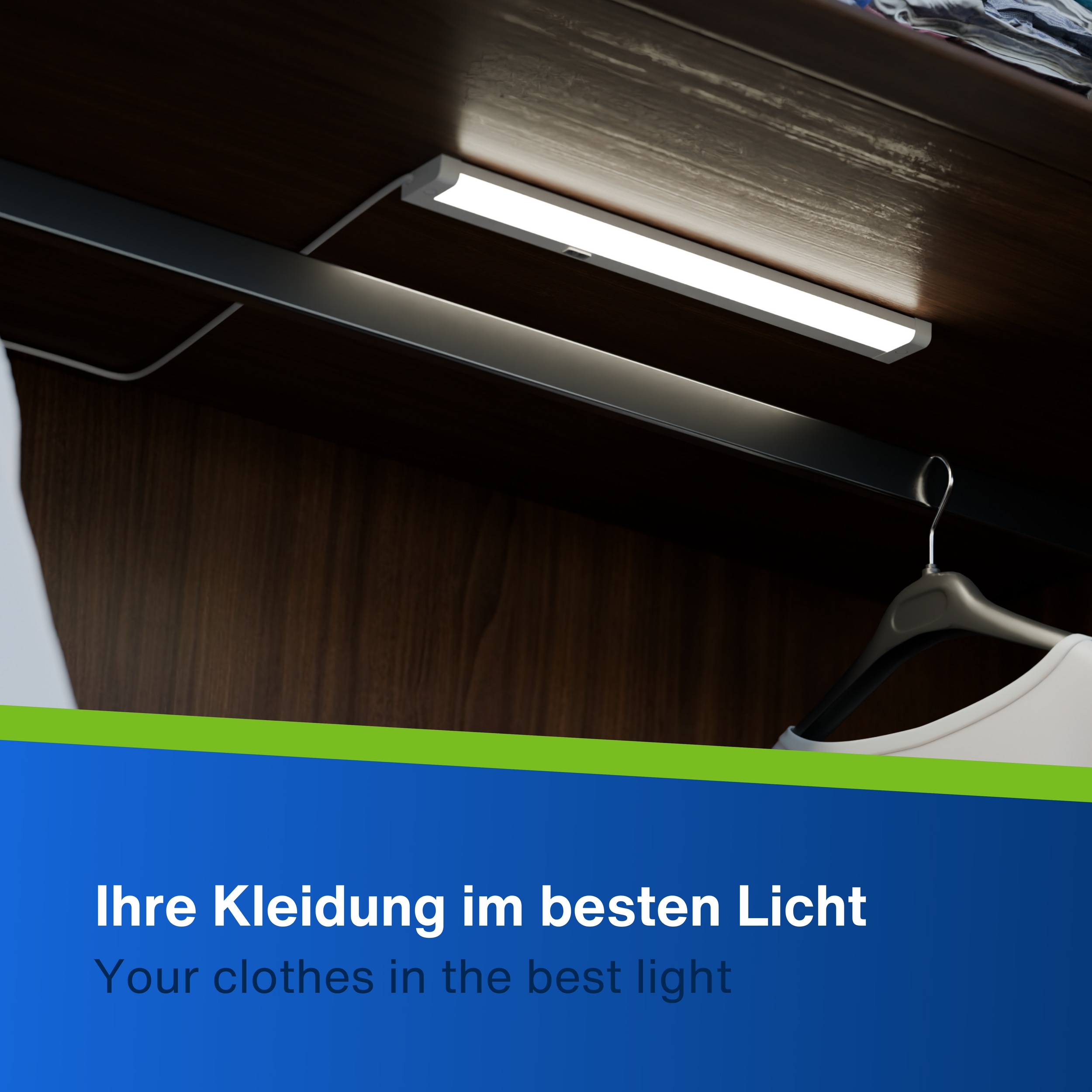 REV LED-Unterbauleuchte, 4W, 3000K, 300lm, warmweiß, IP20, 30 cm REV LED-Unterbauleuchte, 4W, 3000K, 300lm, warmweiß, IP20, 30 cm