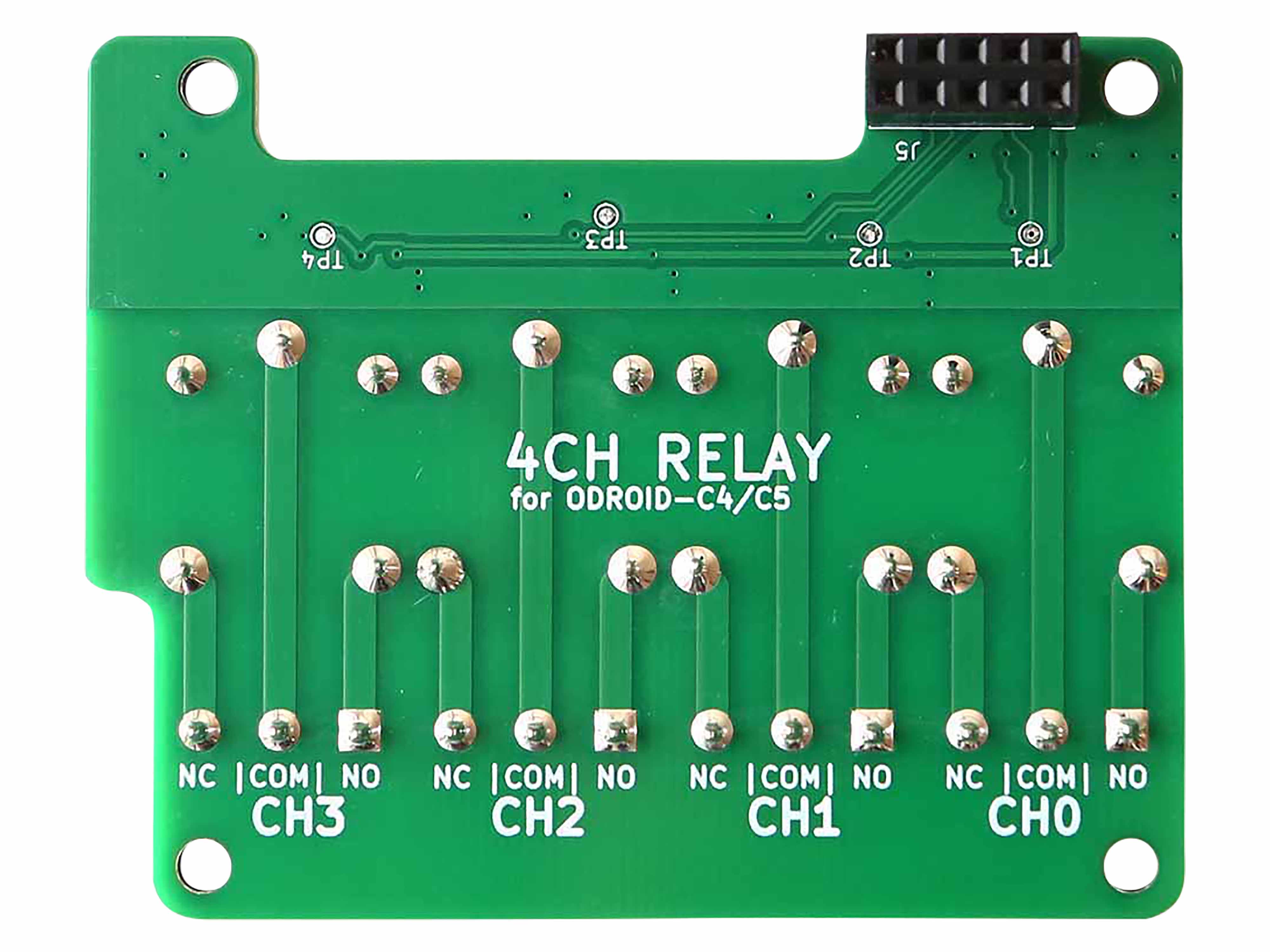 ODROID 4-Kanal-Relais-Board für ODROID-C5 ODROID 4-Kanal-Relais-Board für ODROID-C5