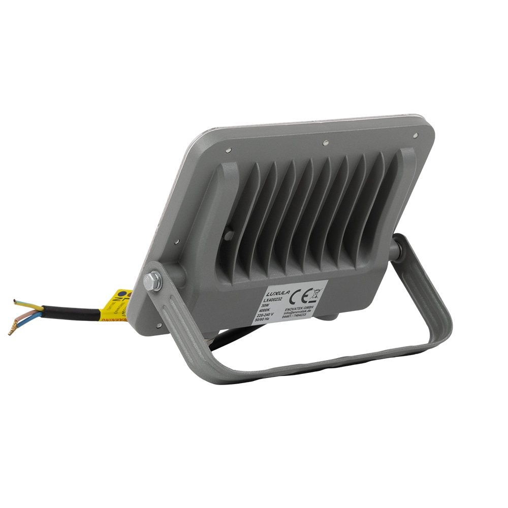 LUXULA LED-Fluter, EEK: E, 30W, 3900lm, 4000K, IP65, grau LUXULA LED-Fluter, EEK: E, 30W, 3900lm, 4000K, IP65, grau