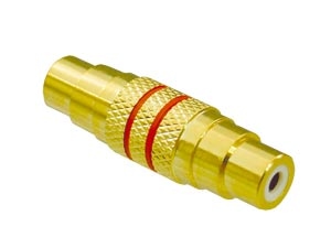 S-IMPULS Cinchadapter, Kupplung/Kupplung, 1-fach, rot S-IMPULS Cinchadapter, Kupplung/Kupplung, 1-fach, rot