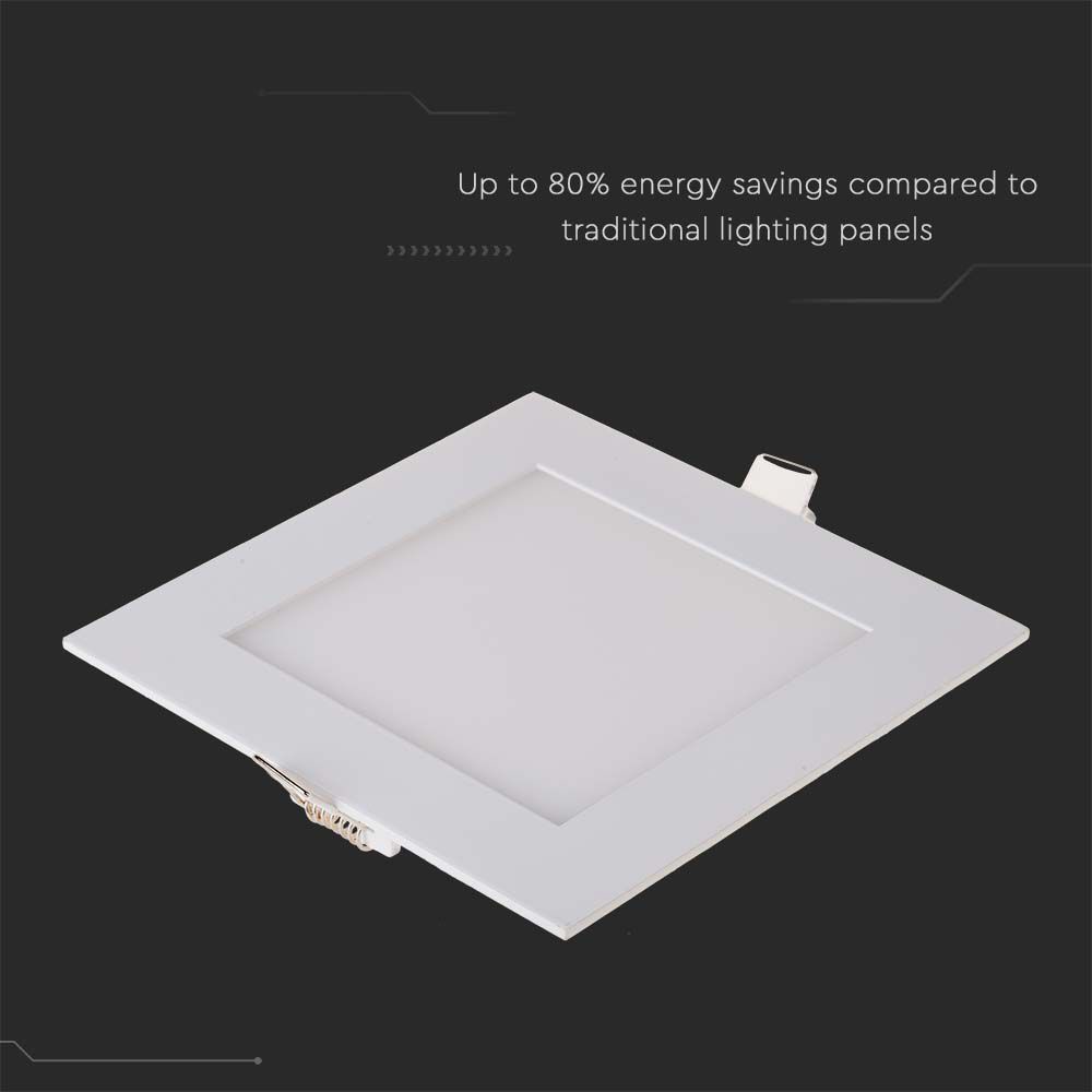 V-TAC LED-Einbauleuchte VT-1207, EEK: F, 12 W, 6400 K, eckig V-TAC LED-Einbauleuchte VT-1207, EEK: F, 12 W, 6400 K, eckig
