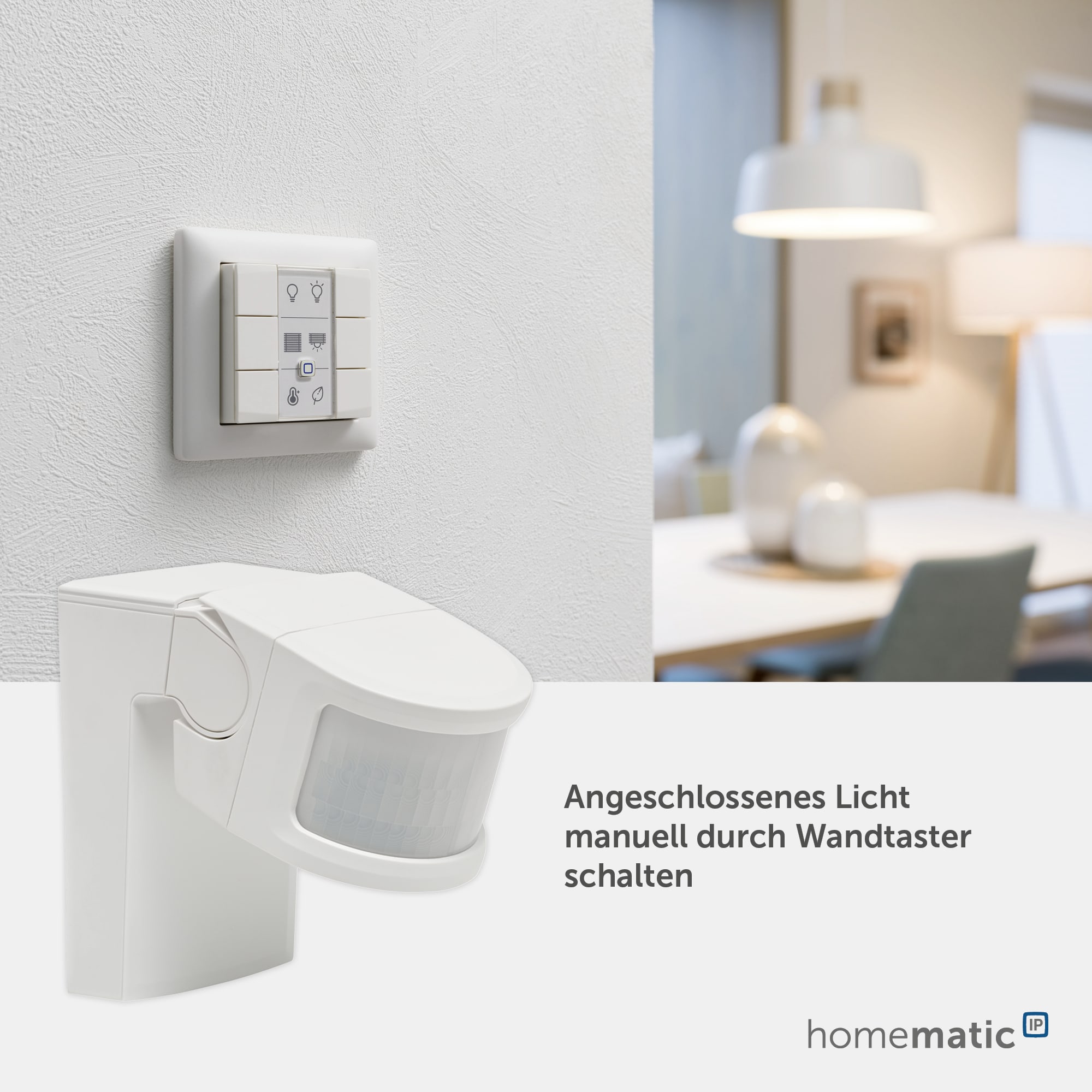 HOMEMATIC IP Bewegungsmelder mit Schaltaktor, außen, weiß HOMEMATIC IP Bewegungsmelder mit Schaltaktor, außen, weiß