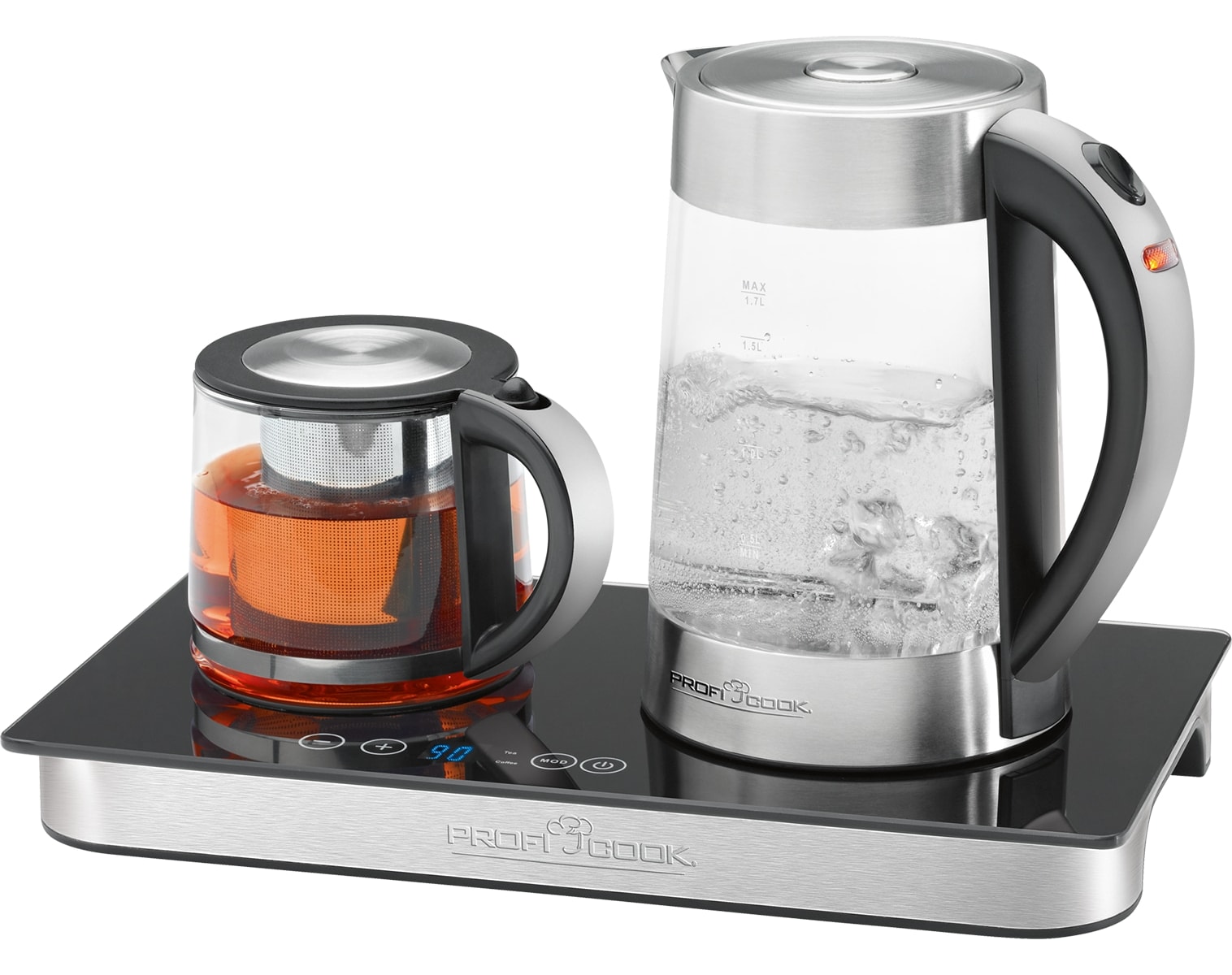 PROFI COOK Tee-/Kaffeestation 3in1 PC-TKS 1056 inox, 2250 W PROFI COOK Tee-/Kaffeestation 3in1 PC-TKS 1056 inox, 2250 W