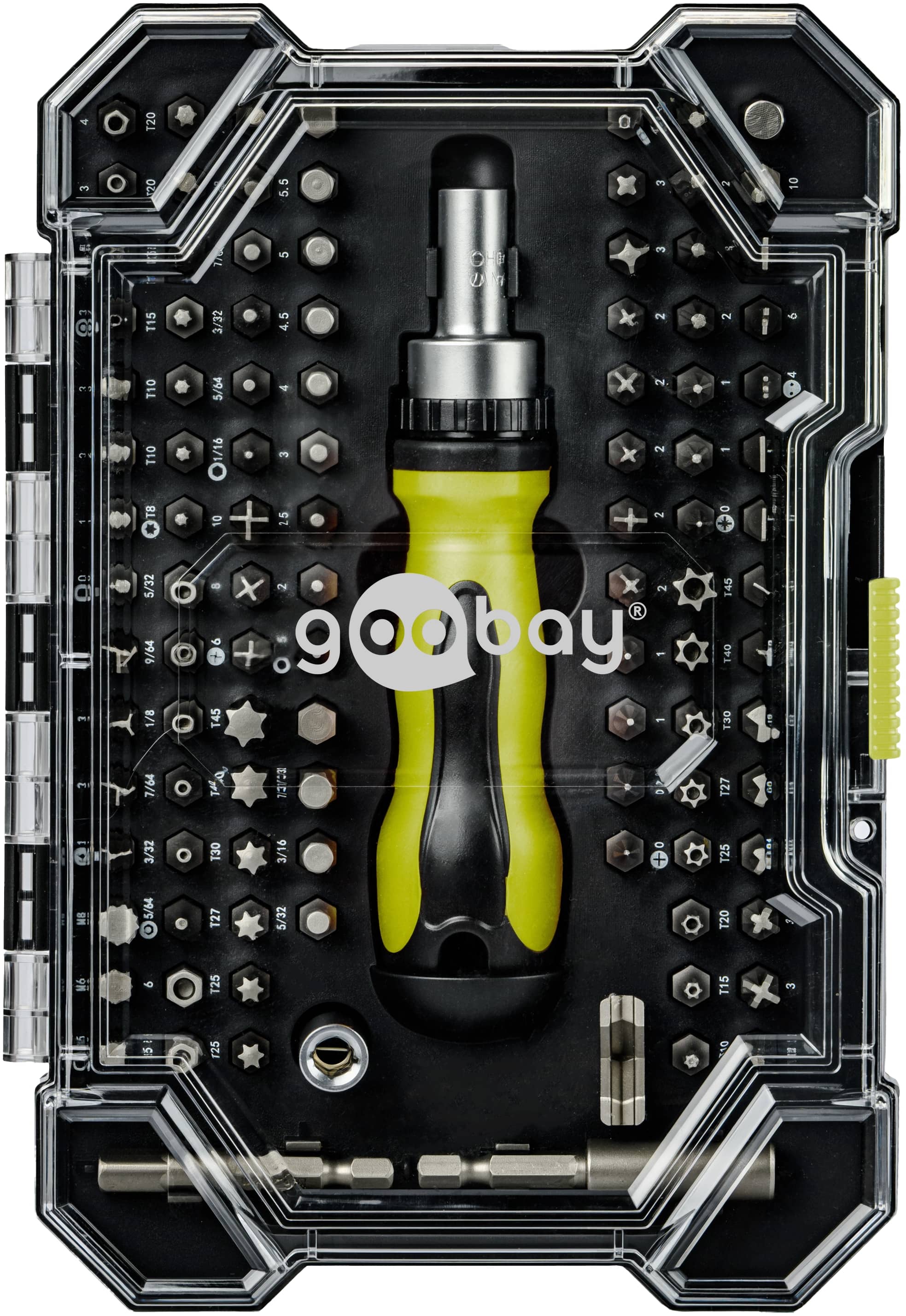 GOOBAY TOOLS Schraubendreher-Set, 77844, mit 100-tlg. Bitsatz
