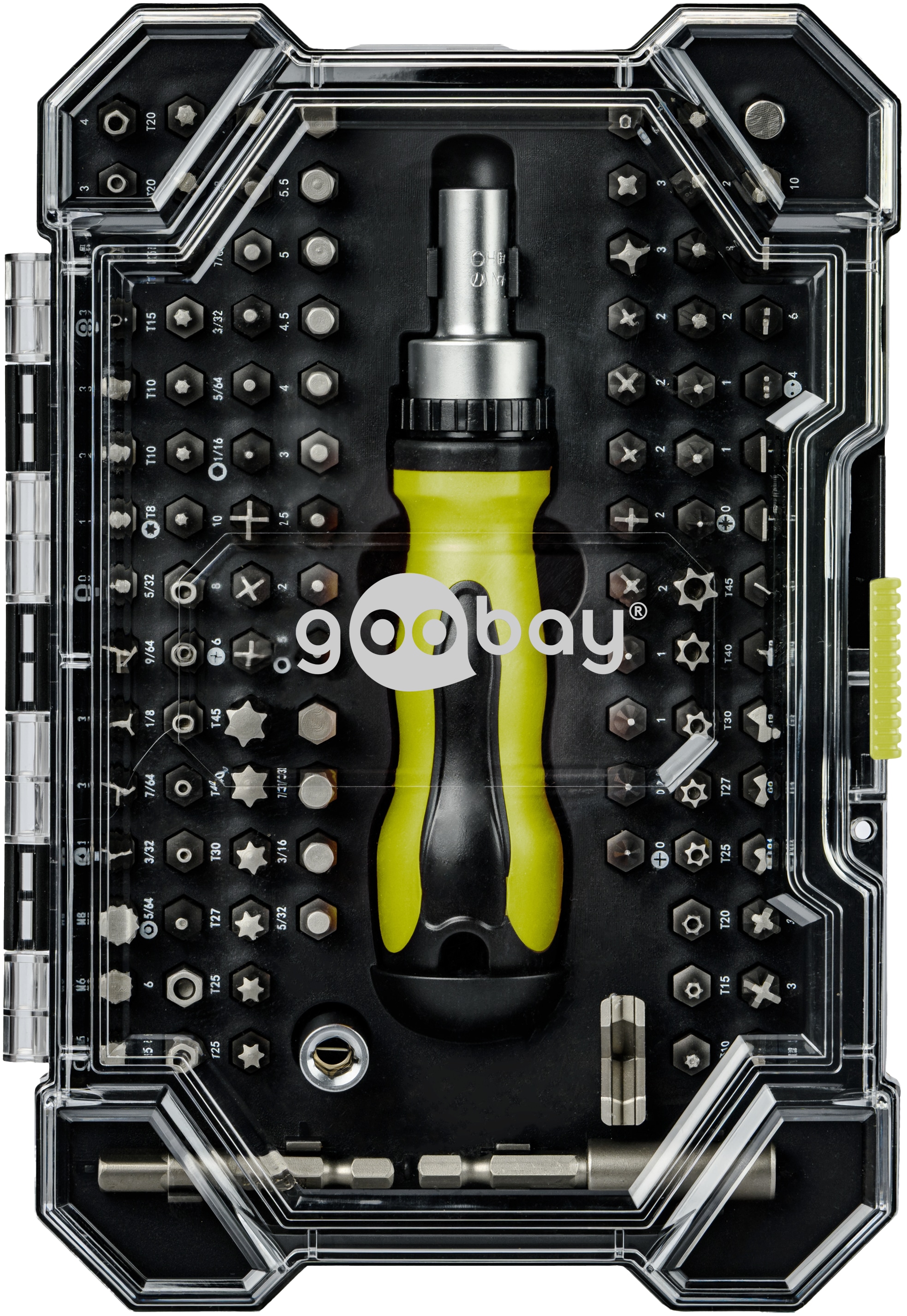 GOOBAY TOOLS Schraubendreher-Set, 77844, mit 100-tlg. Bitsatz GOOBAY TOOLS Schraubendreher-Set, 77844, mit 100-tlg. Bitsatz