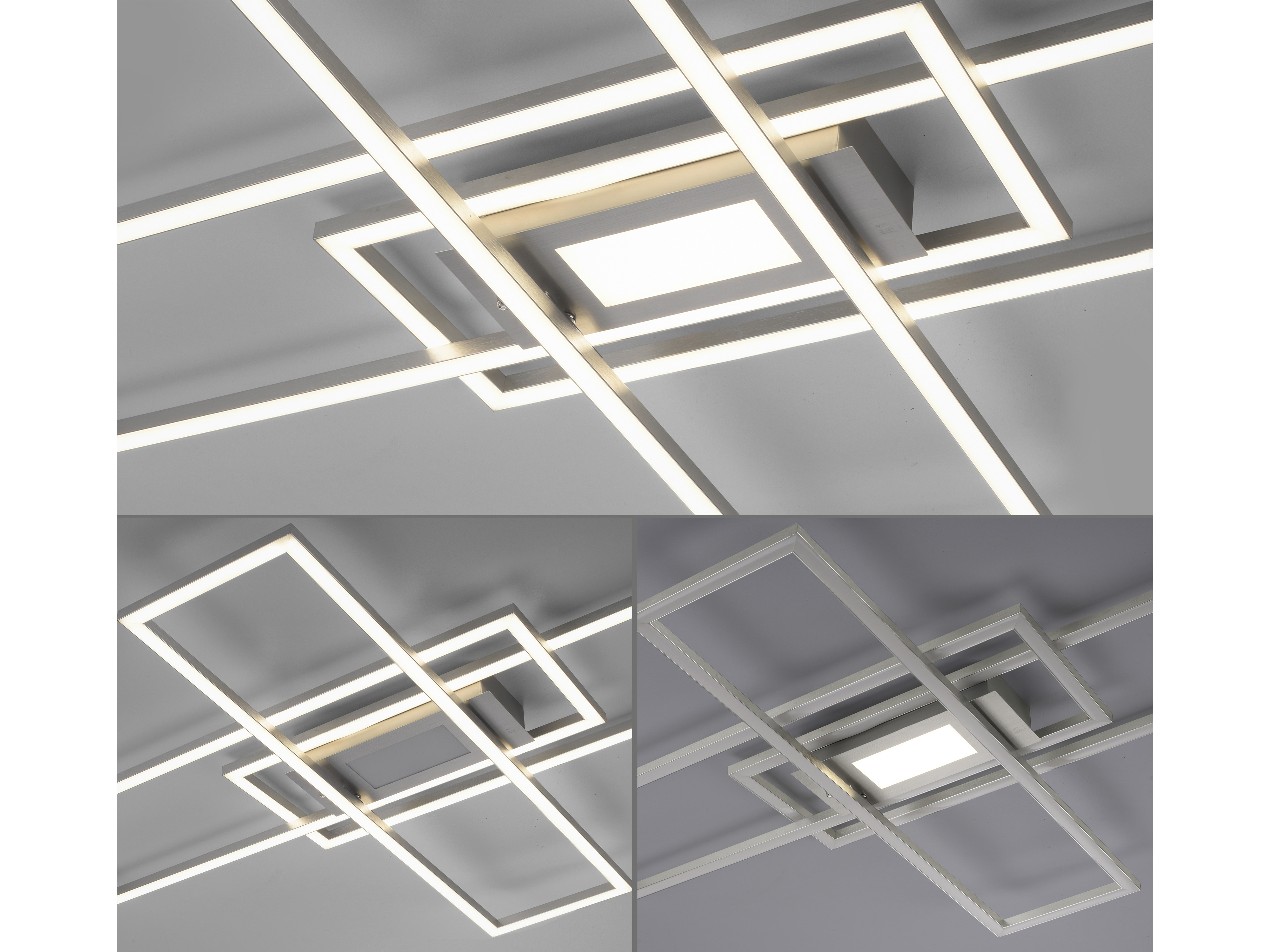 JUST LIGHT LED-Deckenleuchte 14693-55, 45W, 5500lm, silber JUST LIGHT LED-Deckenleuchte 14693-55, 45W, 5500lm, silber