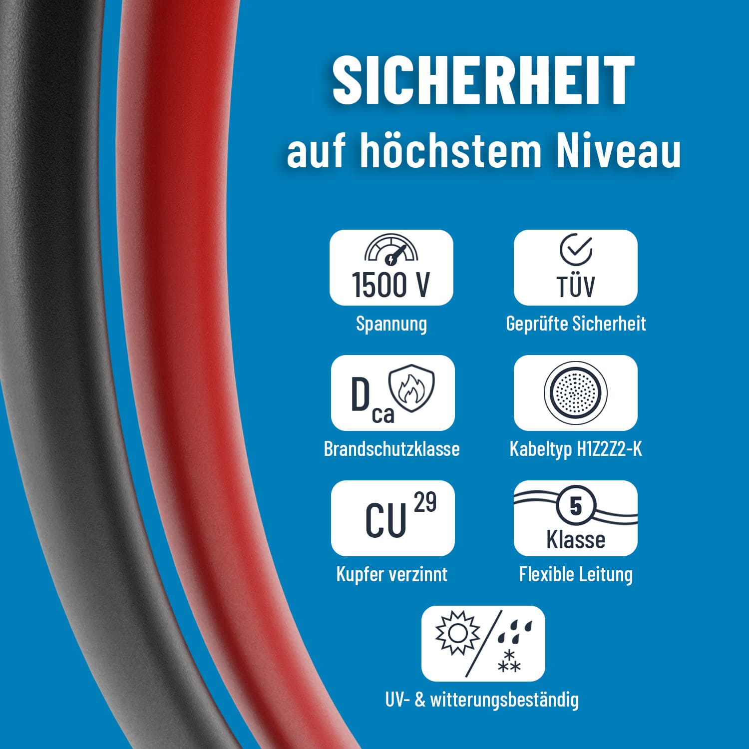 ABSINA Solarkabel-Set 910001, MC4, 2x 2 m, 4 mm² ABSINA Solarkabel-Set 910001, MC4, 2x 2 m, 4 mm²