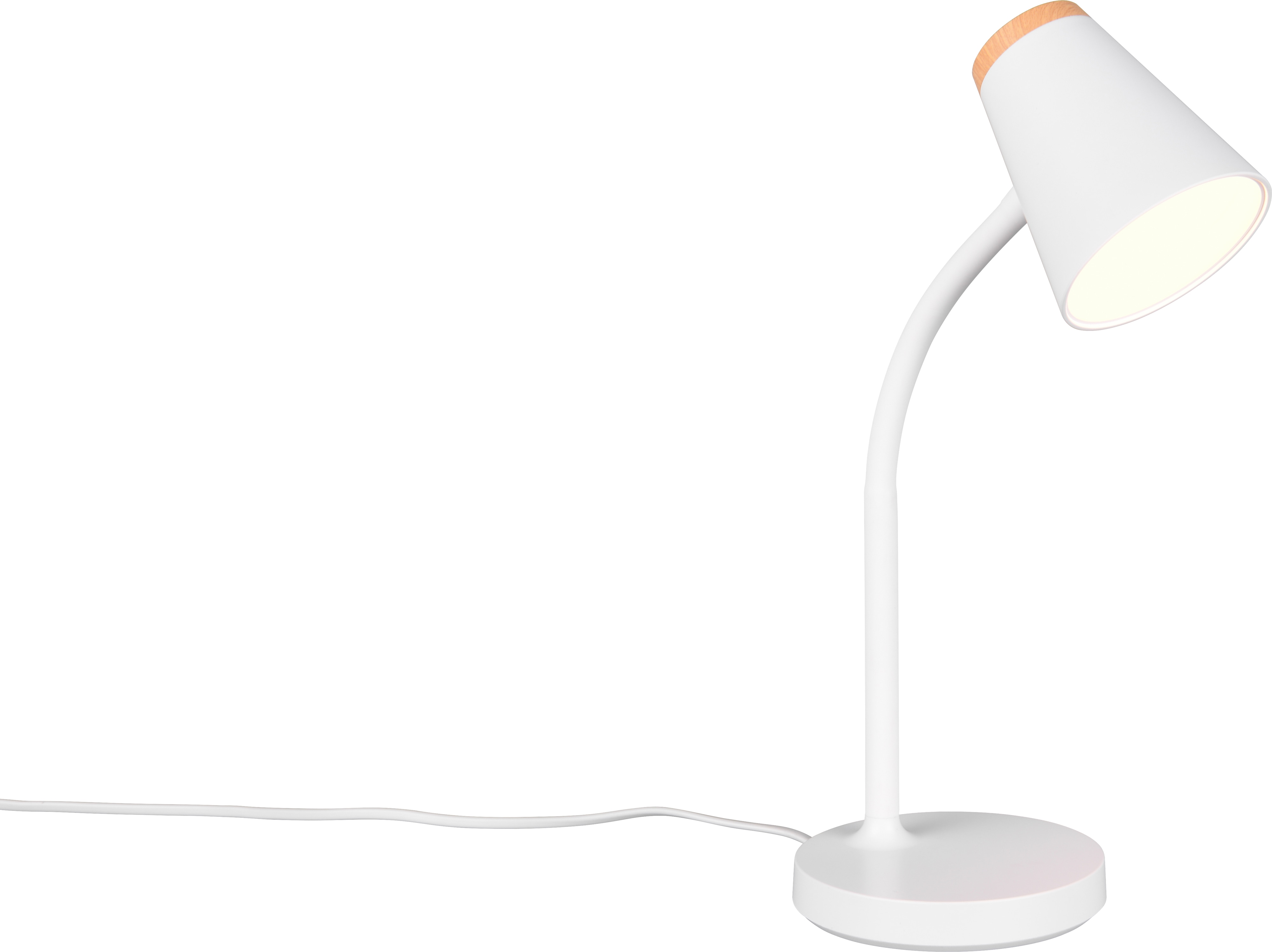 REALITY LED-Tischleuchte PONGO, R55831101, 4,5W, 500lm, 3000K, weiß REALITY LED-Tischleuchte PONGO, R55831101, 4,5W, 500lm, 3000K, weiß