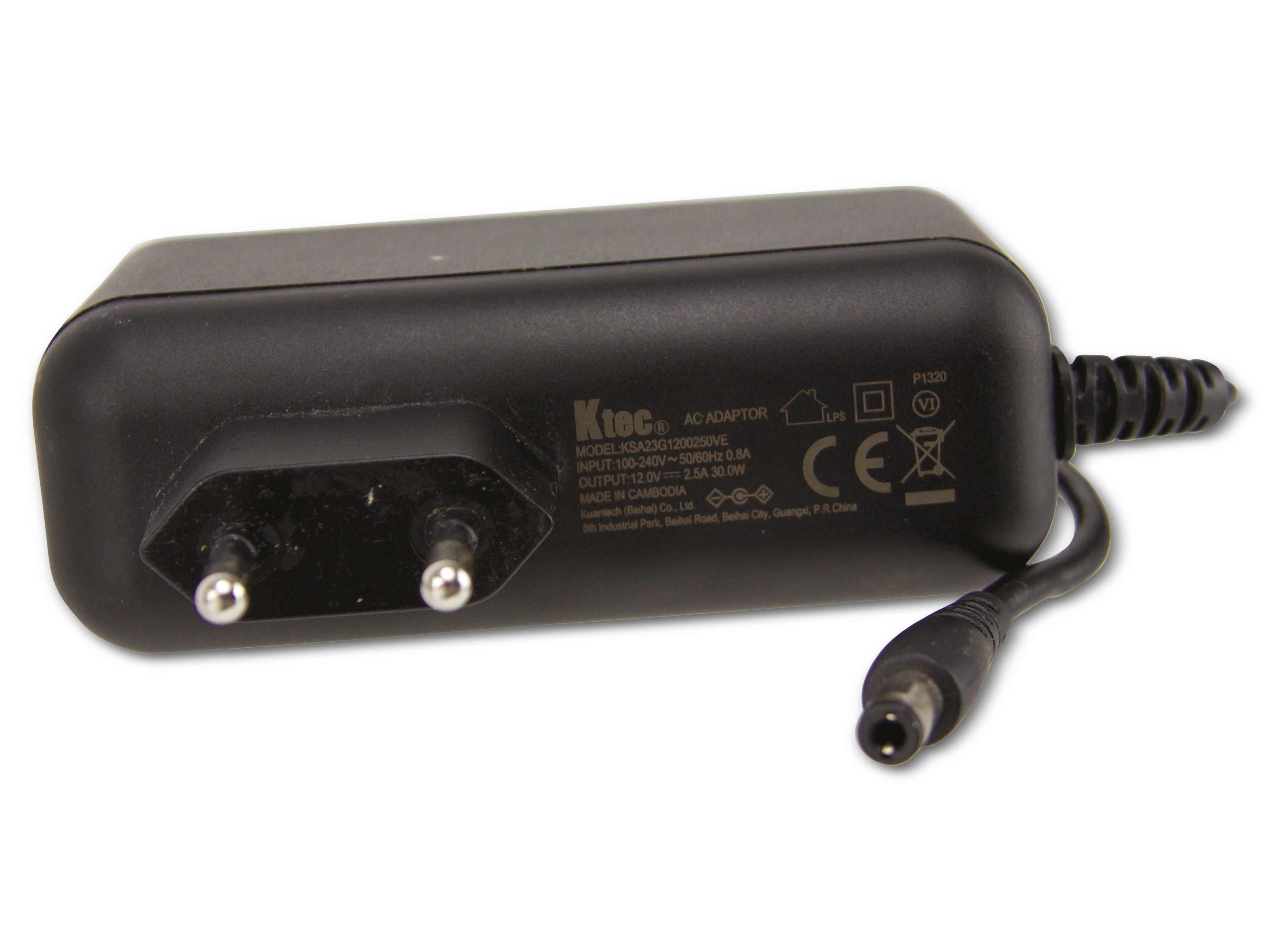 Schaltnetzteil, K-TEC, KSA23G1200250VE, 12V-/ 2,5A