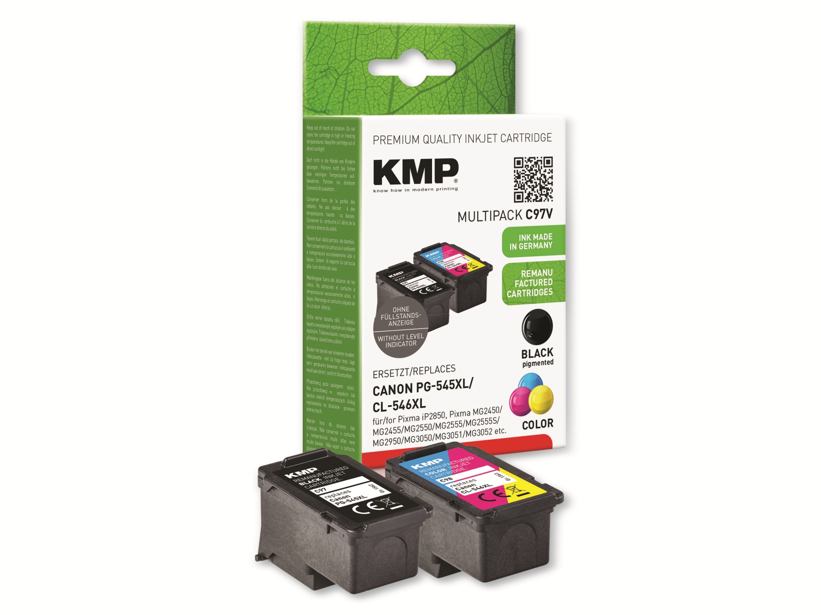 KMP Tintenpatrone C97V, kompatibel zu Canon PG-545XL/CL-546XL KMP Tintenpatrone C97V, kompatibel zu Canon PG-545XL/CL-546XL