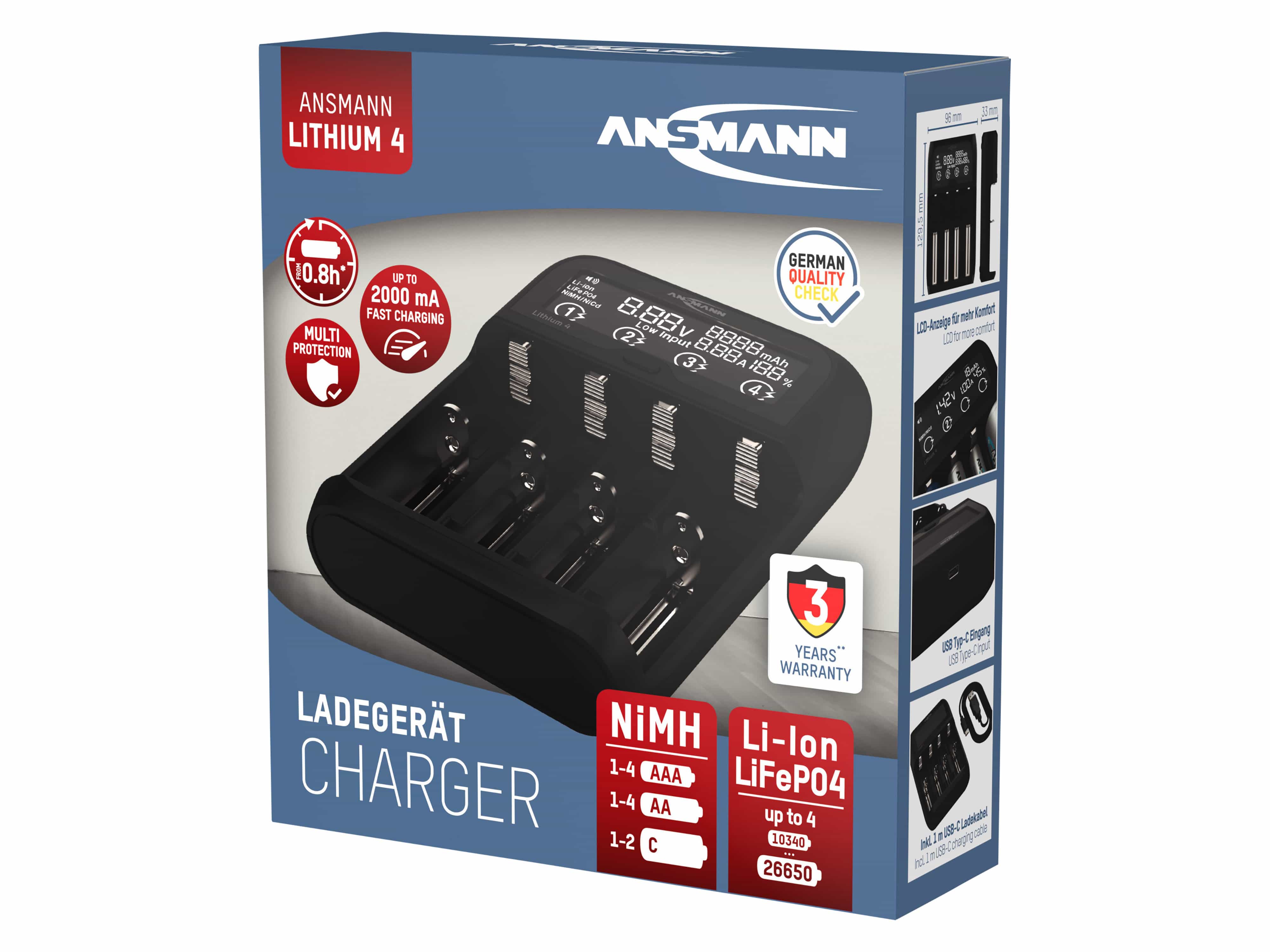 ANSMANN Lithium-Ladegerät Lithium 4 ANSMANN Lithium-Ladegerät Lithium 4