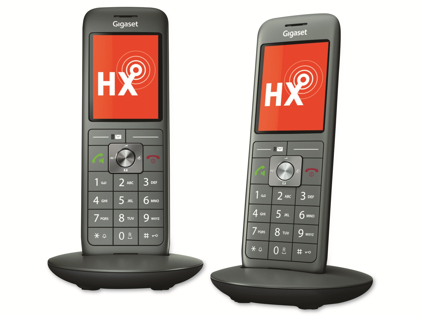 GIGASET Telefon CL660HX Duo, 2 Mobilteile, anthrazit Gigaset Telefon CL660HX Duo, 2 Mobilteile, anthrazit