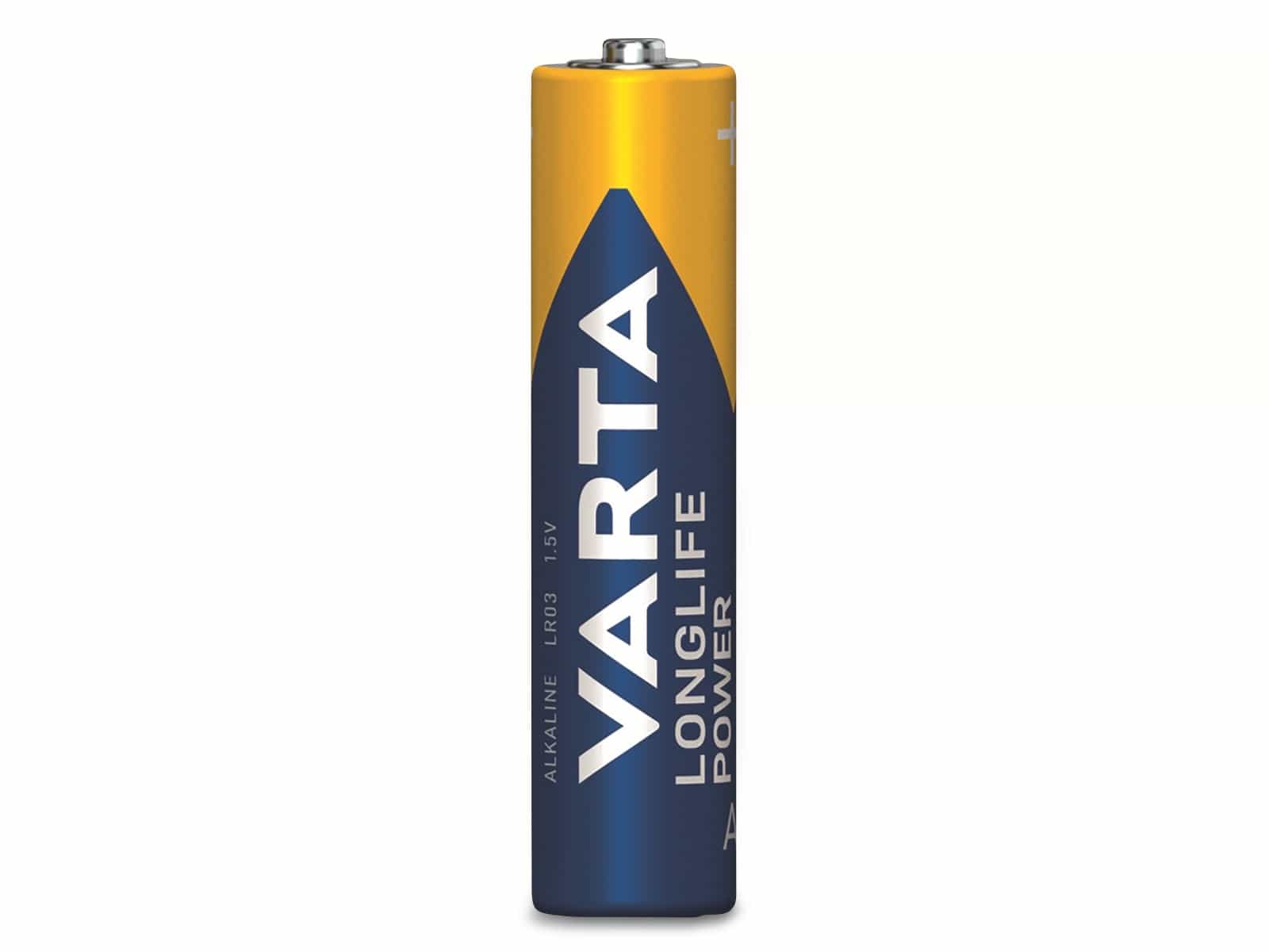 VARTA Batterie Alkaline, Micro, AAA, LR03, 1.5V, Longlife Power, 10 Stück VARTA Batterie Alkaline, Micro, AAA, LR03, 1.5V, Longlife Power, 10 Stück