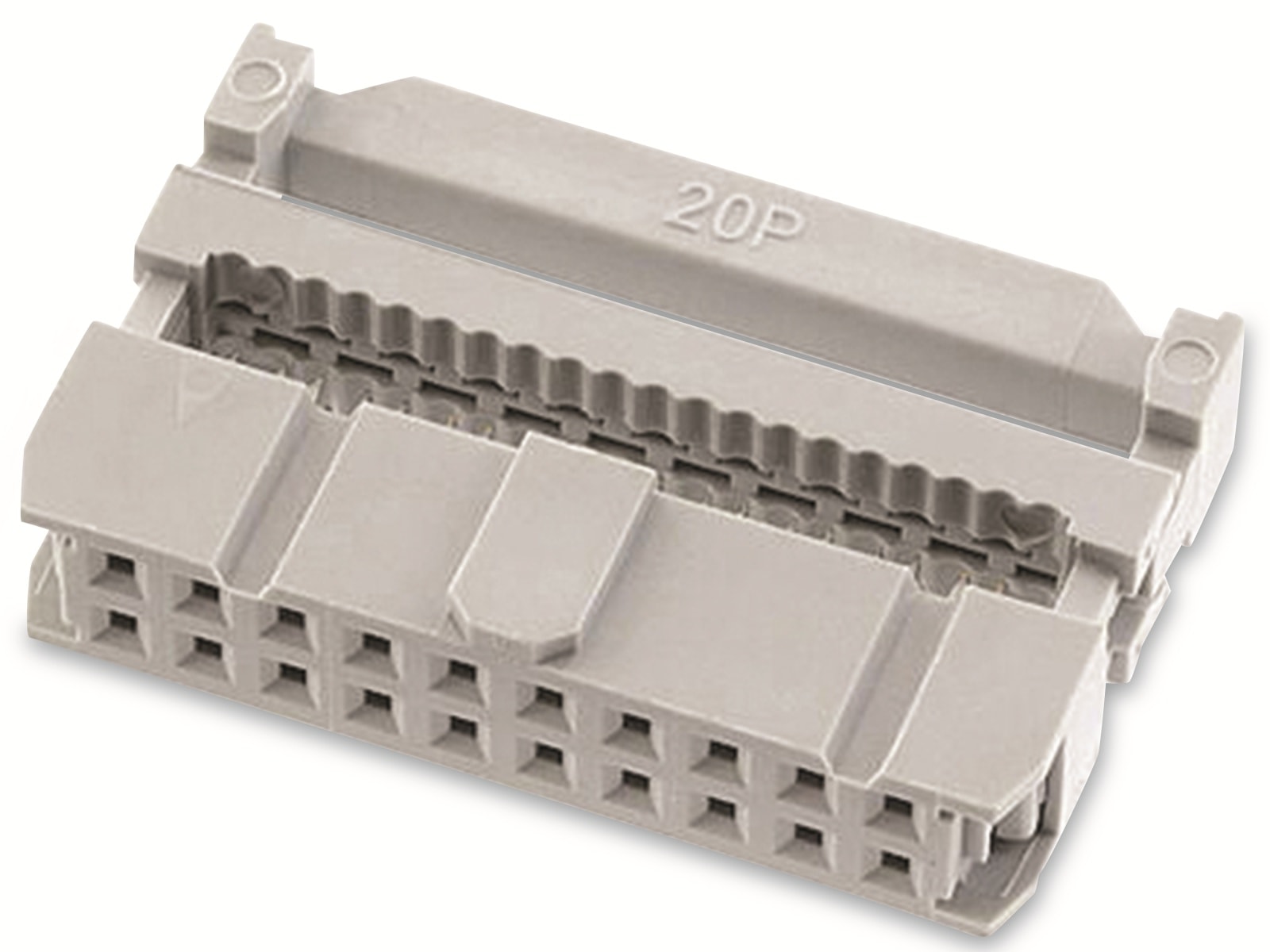 ECON CONNECT Pfostenverbinder, DIN 41651, 20-polig, grau, RM 2,54 mm ECON CONNECT Pfostenverbinder, DIN 41651, 20-polig, grau, RM 2,54 mm