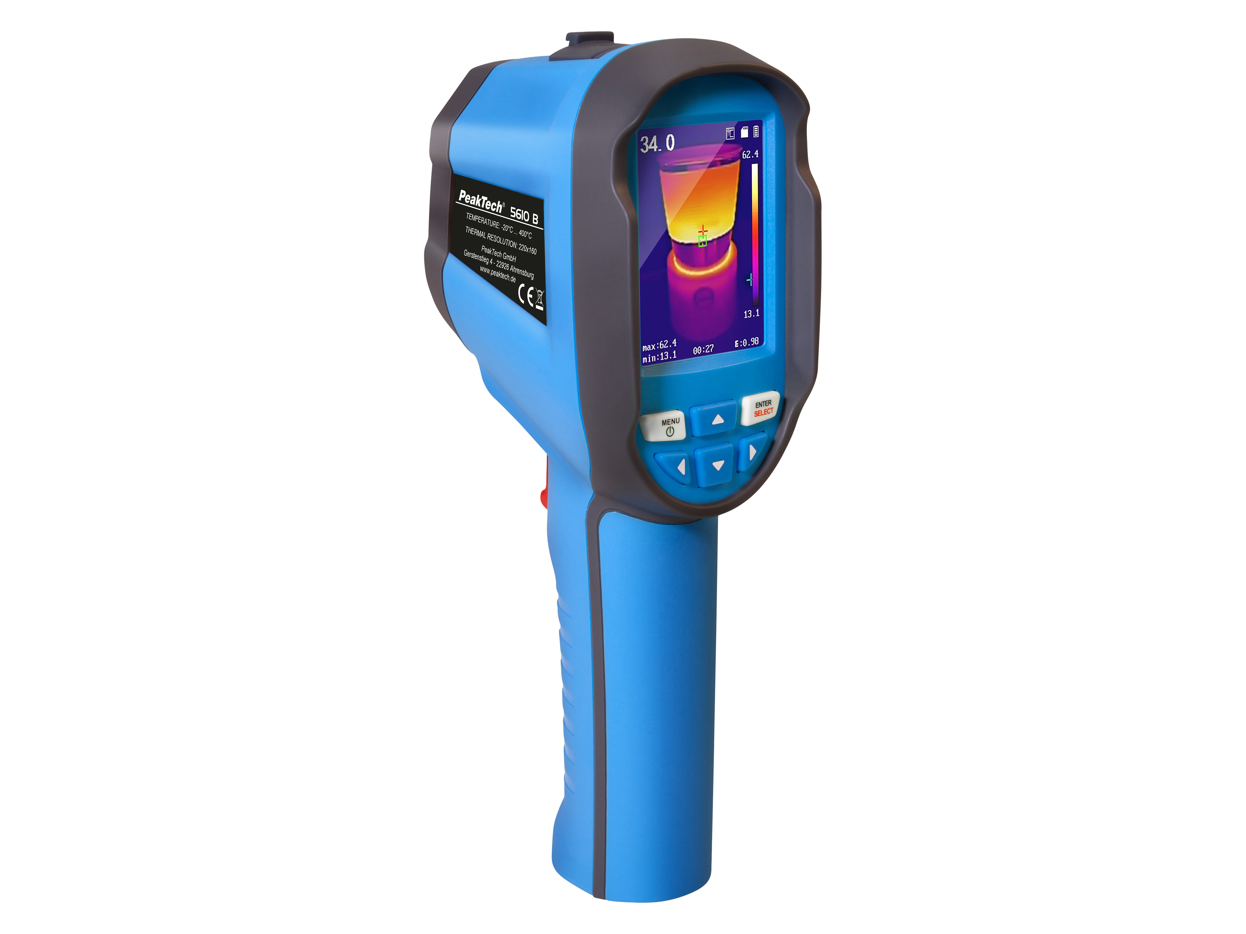 PEAKTECH Wärmebildkamera, P 5610 B, -20 °C - + 400 °C PEAKTECH Wärmebildkamera, P 5610 B, -20 °C - + 400 °C