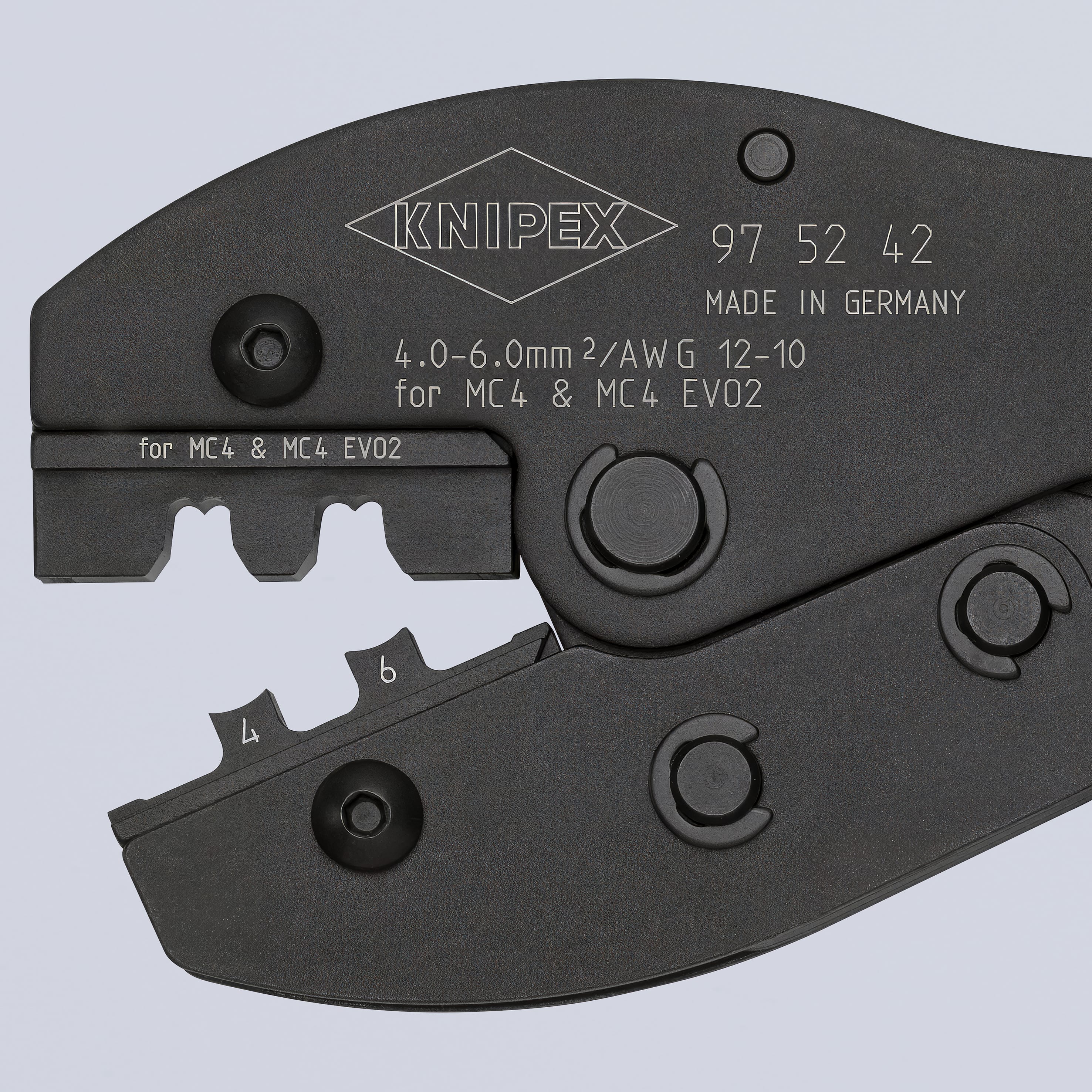 KNIPEX Crimpzange PreciForce, 97 52 42 SB, für MC4-/MC4 EVO 2-Steckverbinder