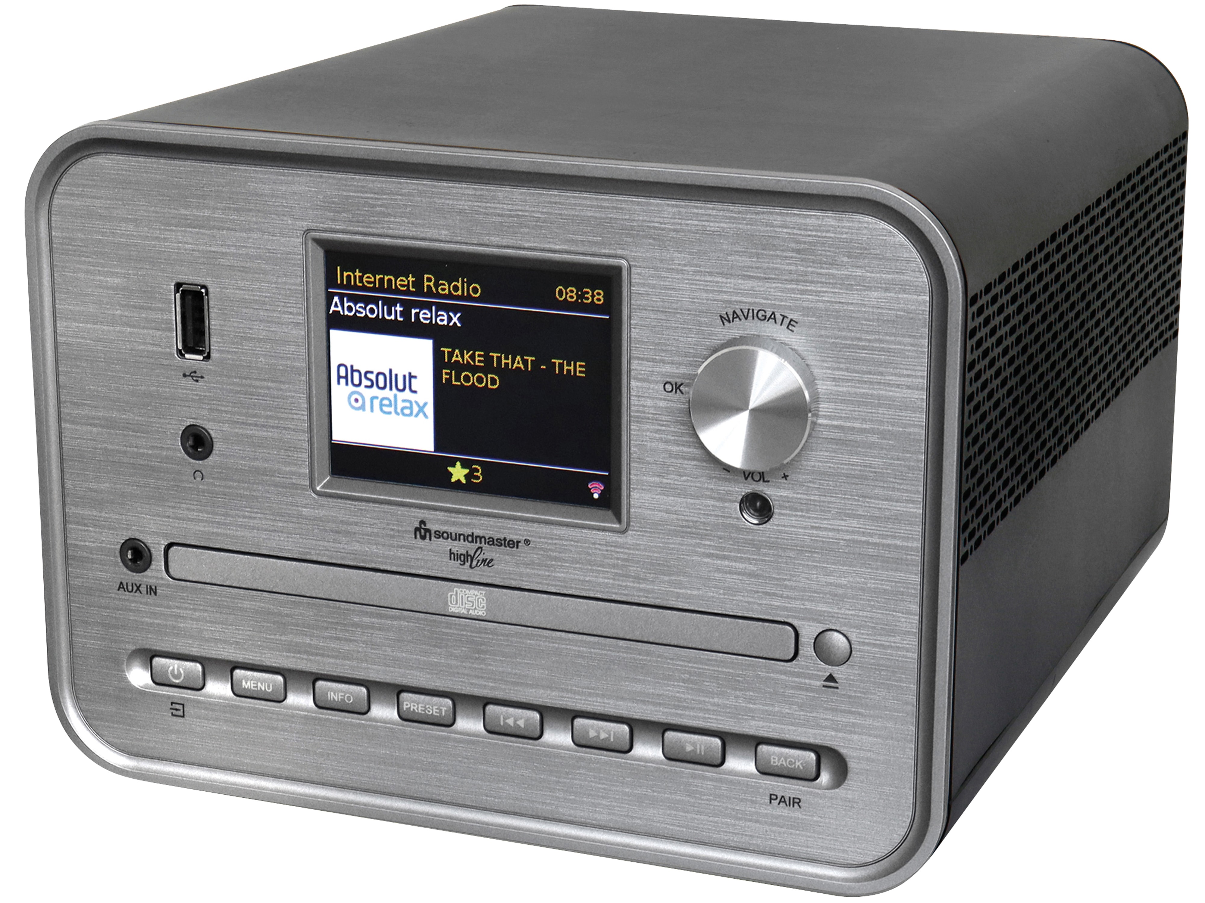 SOUNDMASTER HIGHLINE Stereo-Musikcenter ICD1050SW, schwarz SOUNDMASTER Stereo-Musikcenter HighLine ICD1050SW, schwarz