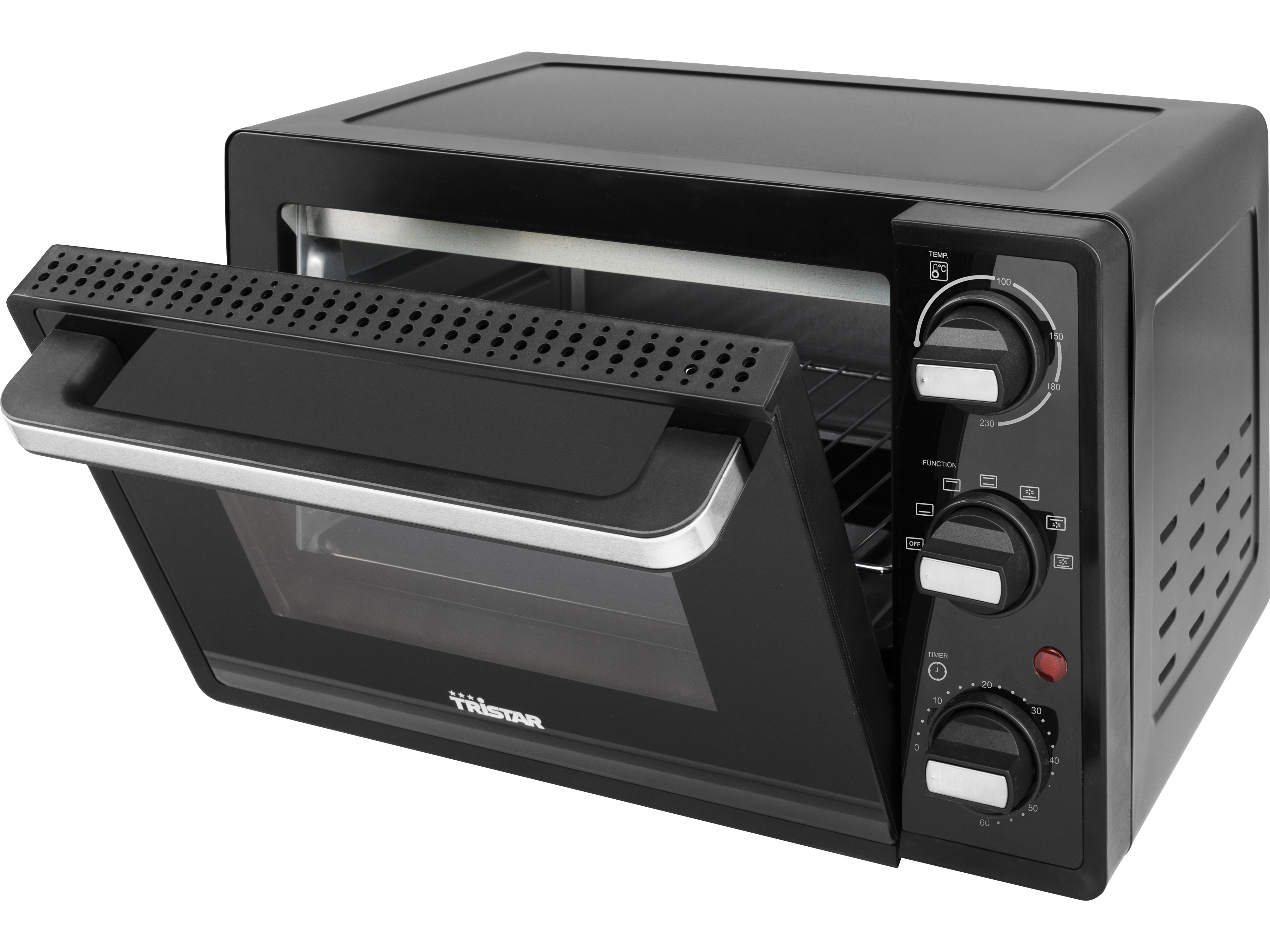 TRISTAR Mini-Backofen OV-3622, 19 L, 800 W, Heißluft, schwarz TRISTAR Mini-Backofen OV-3622, 19 L, 800 W, Heißluft, schwarz