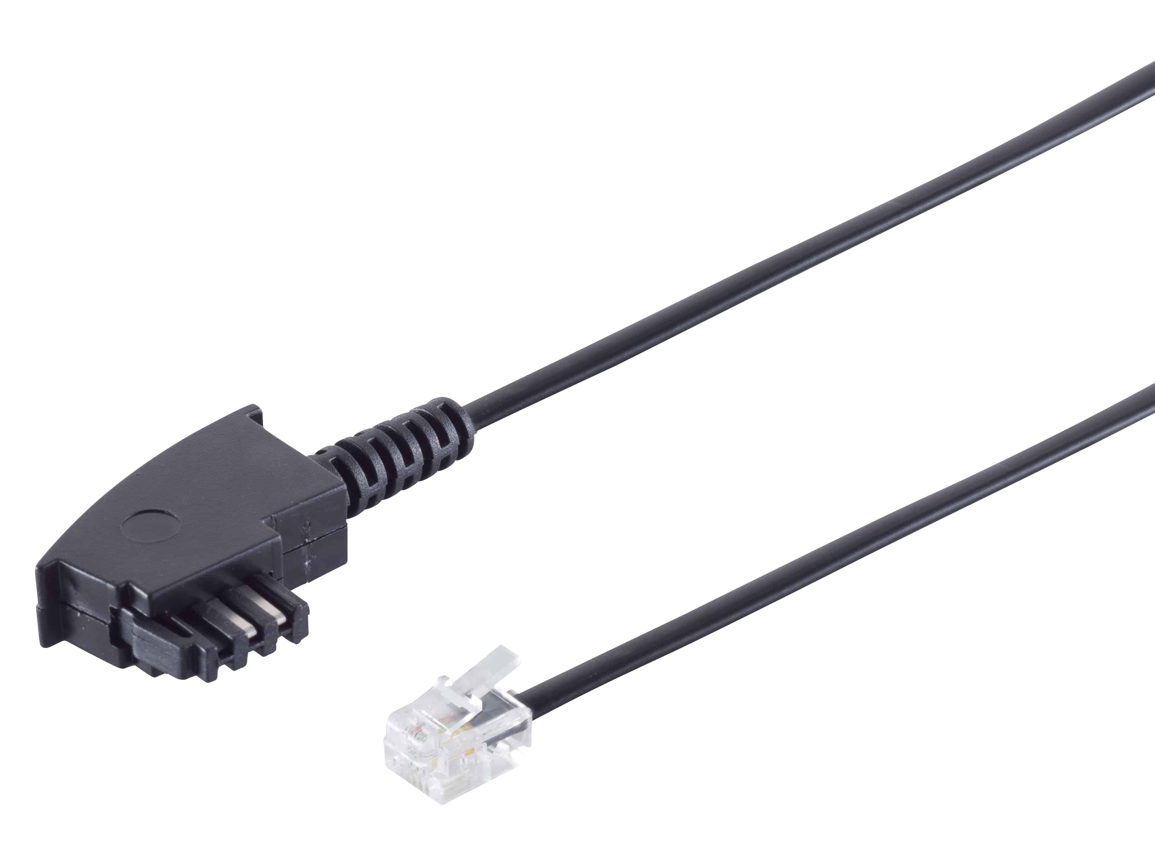 S-IMPULS TAE-Anschlusskabel TAE-F Stecker western Stecker 6/4 Universal 3m S-IMPULS TAE-Anschlusskabel TAE-F Stecker western Stecker 6/4 Universal 3m