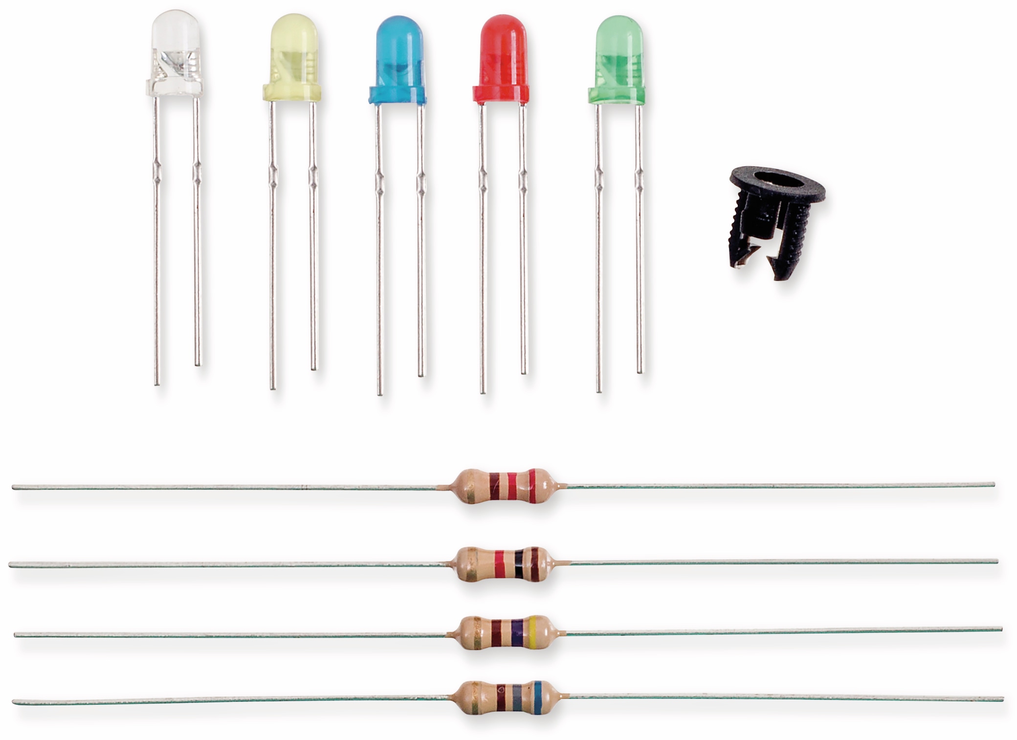 QUADRIOS Standard LED-Set 201711O00, 1, 3 mm, Diffus, Klar, 130 Stück QUADRIOS, 201711O001, Standard LED-SET 3 mm, Diffus, Klar, 130 ST