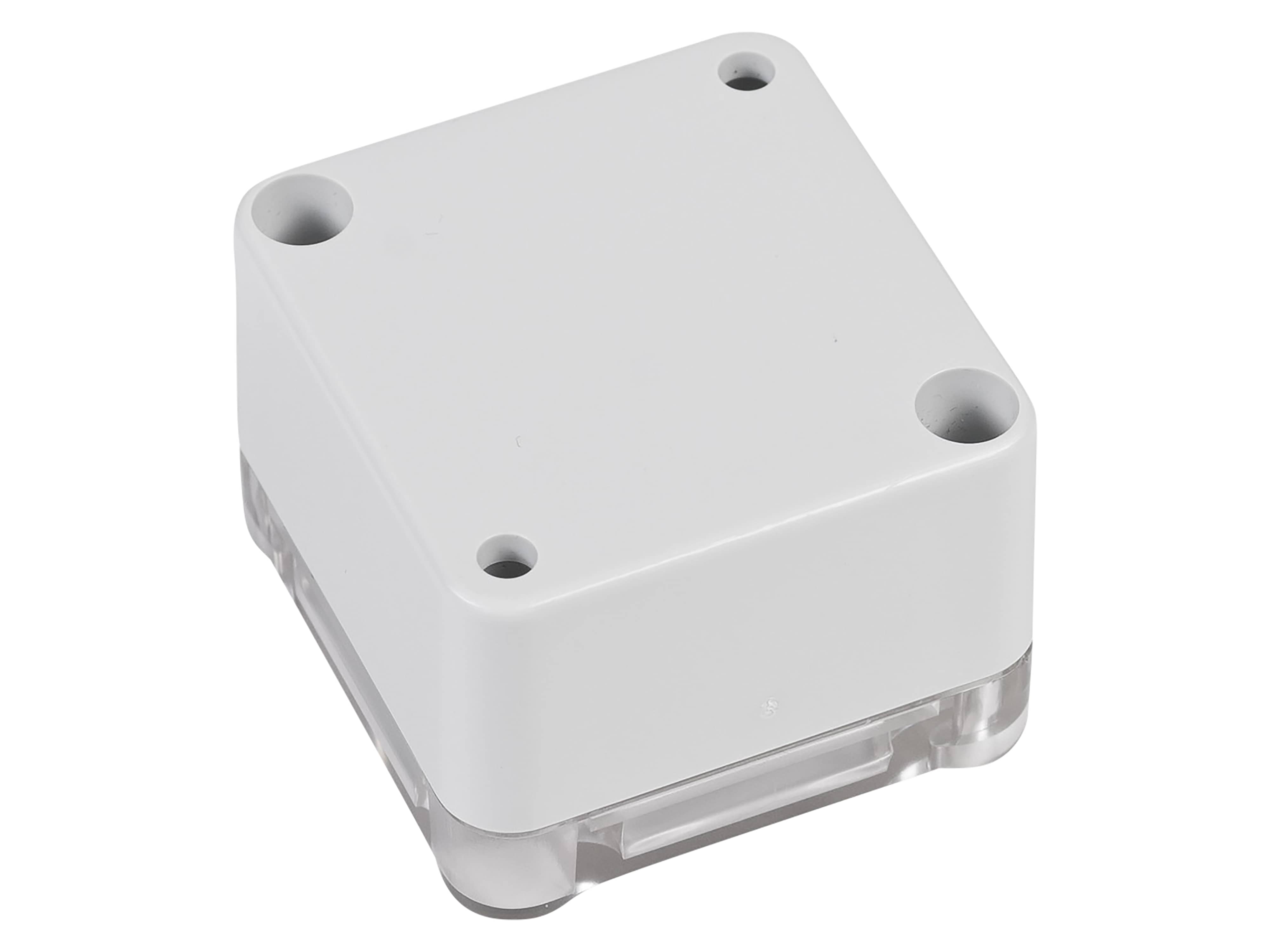 POLLIN ABS-Gehäuse 4U63050504437, 51x49x36 mm, IP65, Glasklarer Deckel POLLIN ABS-Gehäuse 4U63050504437, 51x49x36 mm, IP65, Glasklarer Deckel