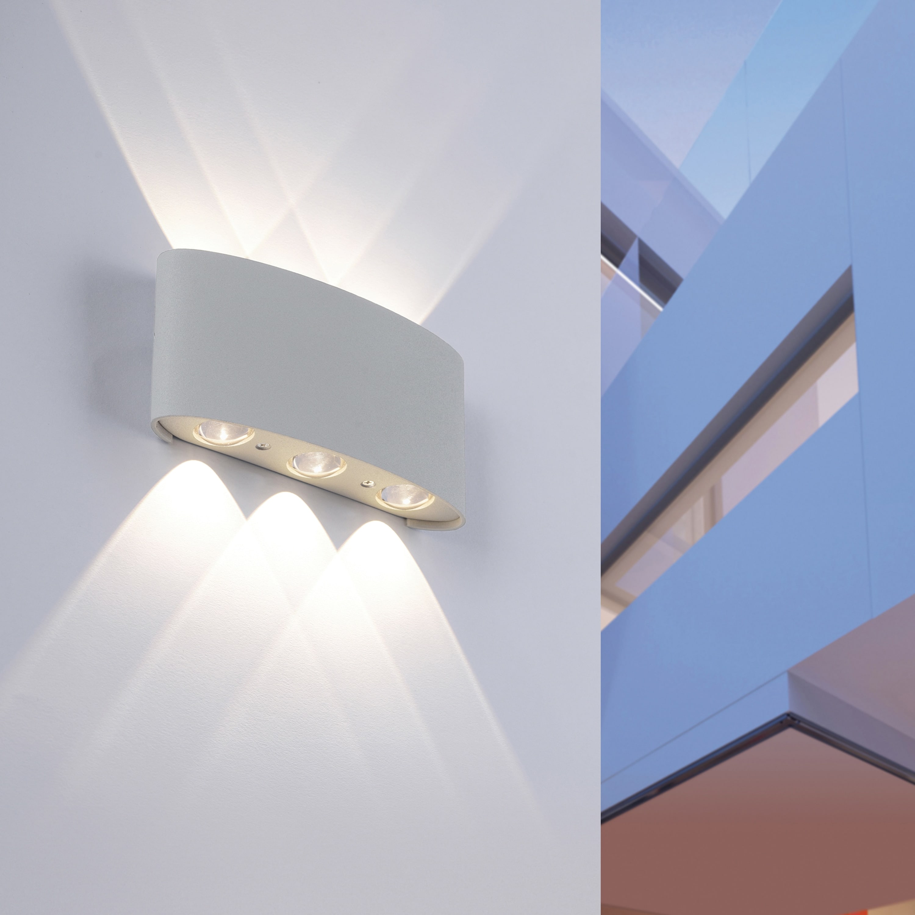 PAUL NEUHAUS LED-Wandleuchte 9488-21 silber, 4,8 W, 720 lm, 3000 K, IP54 PAUL NEUHAUS LED-Wandleuchte 9488-21 silber, 4,8 W, 720 lm, 3000 K, IP54