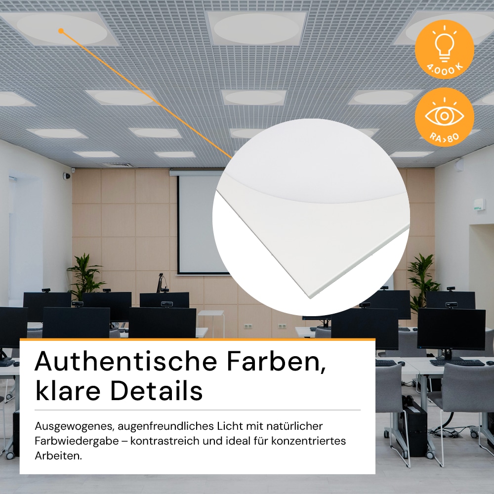ENOVALITE LED-Panel, 30W, 4000K, EEK: E, 3600lm, IP20, runde Leuchtfläche, weiß ENOVALITE LED-Panel, 30W, 4000K, EEK: E, 3600lm, IP20, runde Leuchtfläche, weiß
