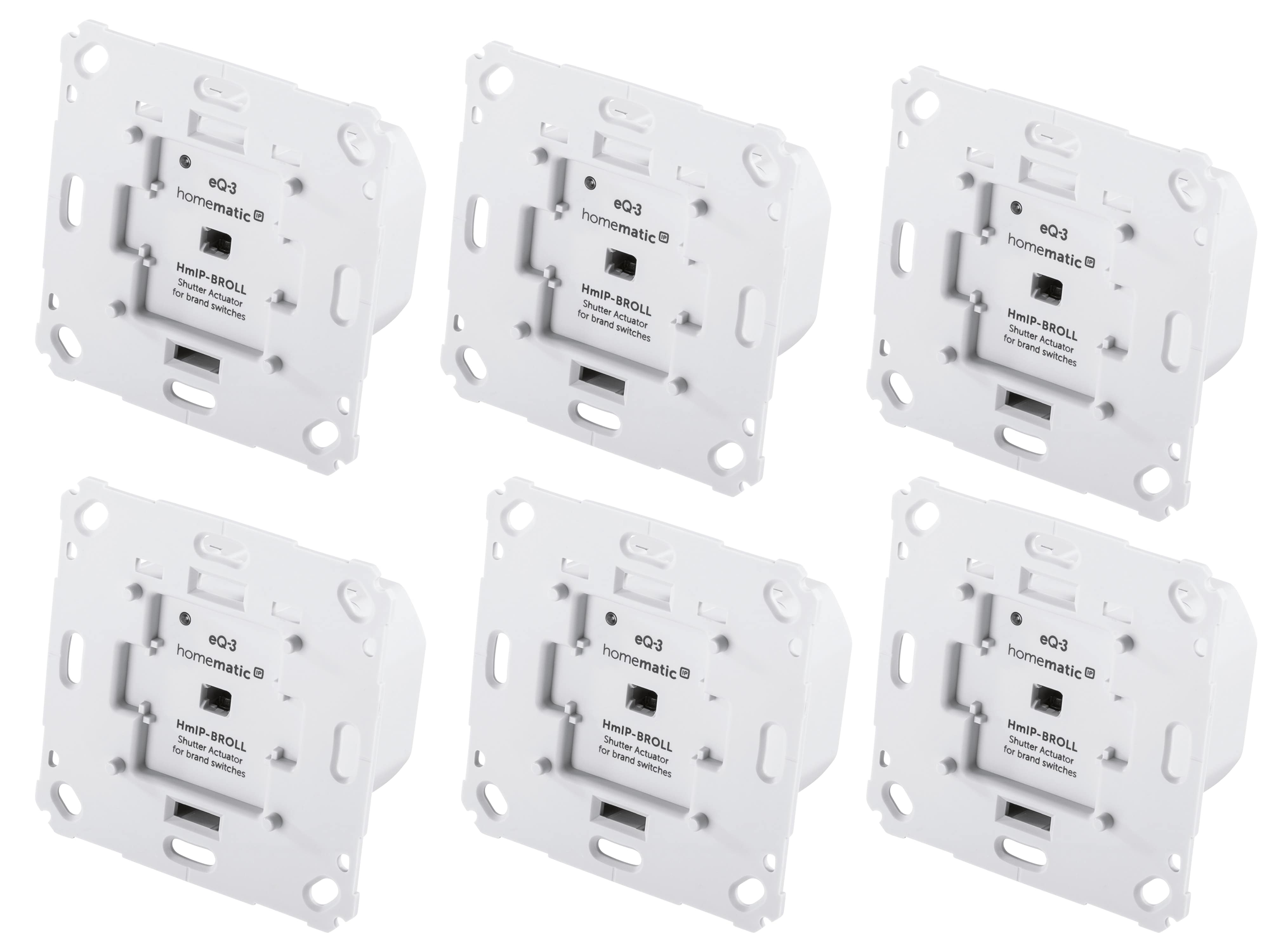 HOMEMATIC IP Smart Home 151322A0, Rollladenaktor, 6 Stück HOMEMATIC IP Smart Home 151322A0, Rollladenaktor, 6 Stück