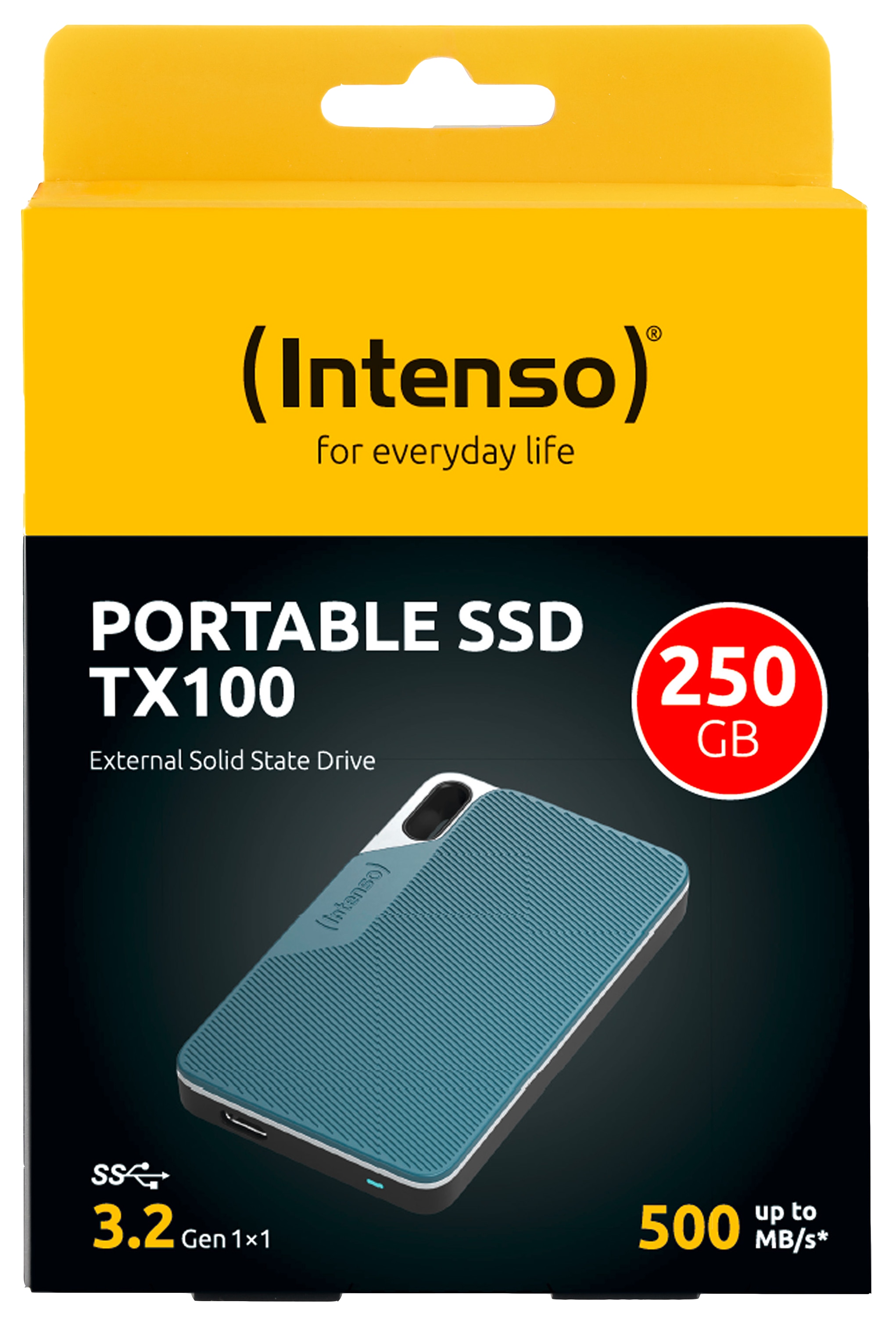 INTENSO USB 3.2-SSD TX100 250GB INTENSO USB 3.2-SSD TX100 250GB