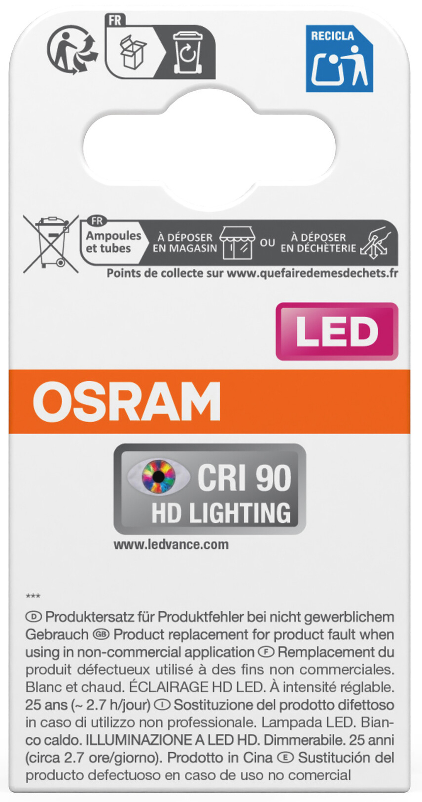 OSRAM LED-Lampe SUPERSTAR, dimmbar, GU10, 6,9W, 2700K, EEK: E, 650lm, IP20, warmweiß OSRAM LED-Lampe SUPERSTAR, dimmbar, GU10, 6,9W, 2700K, EEK: E, 650lm, IP20, warmweiß