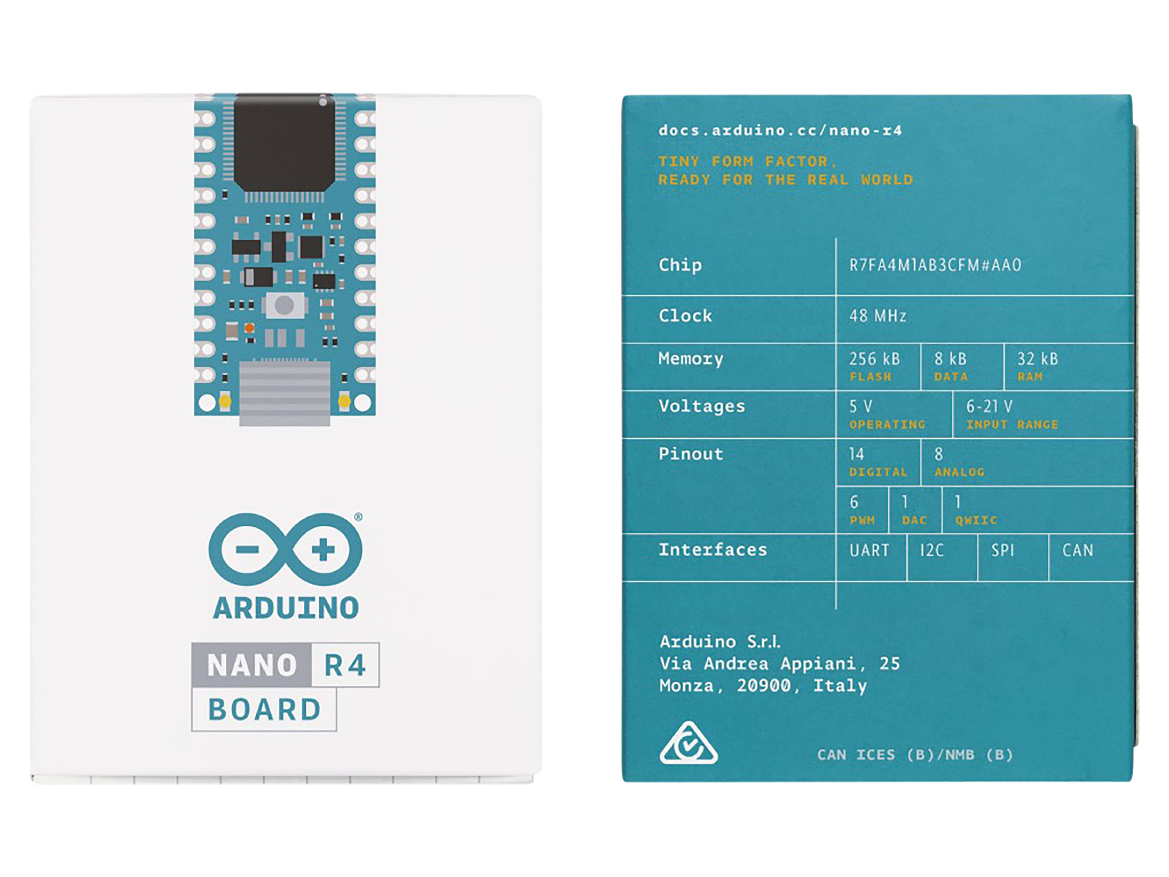 ARDUINO Nano R4 Mikrocontroller-Board ohne Header ARDUINO Nano R4 Mikrocontroller-Board ohne Header