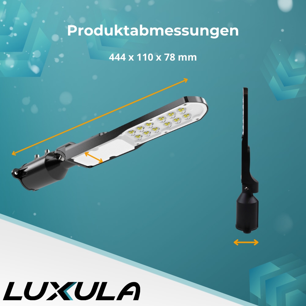 LUXULA LED-Straßenleuchte, SLIM, EEK: E, 30W, 3600lm, 5000K, IP65 LUXULA LED-Straßenleuchte, SLIM, EEK: E, 30W, 3600lm, 5000K, IP65