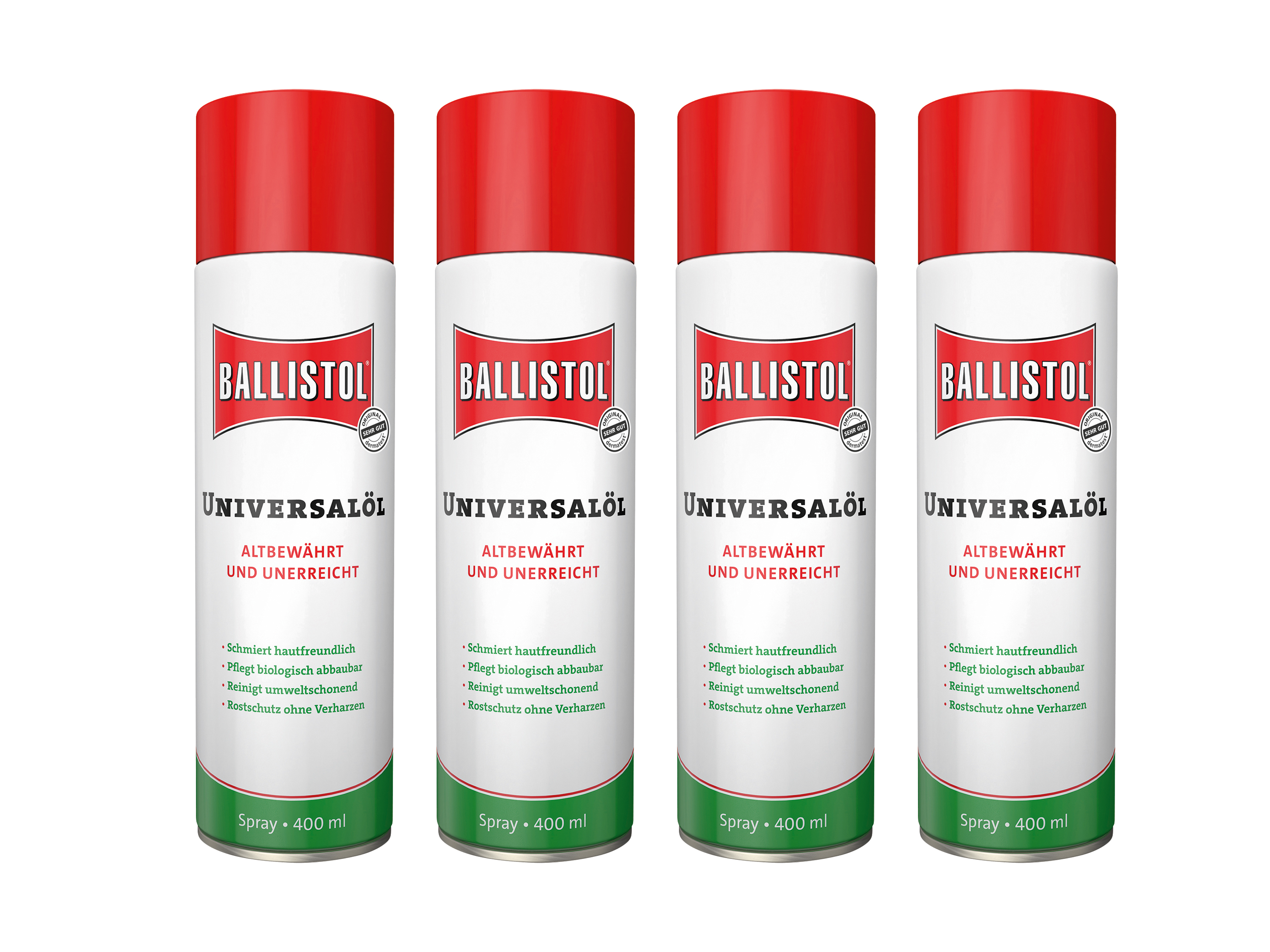 BALLISTOL Universalöl Spray, 400 ml, 4 Stück